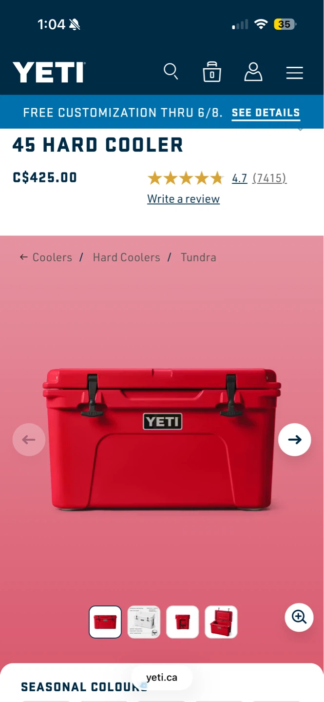 Yeti Tundra 45 Hard Cooler - photo 4