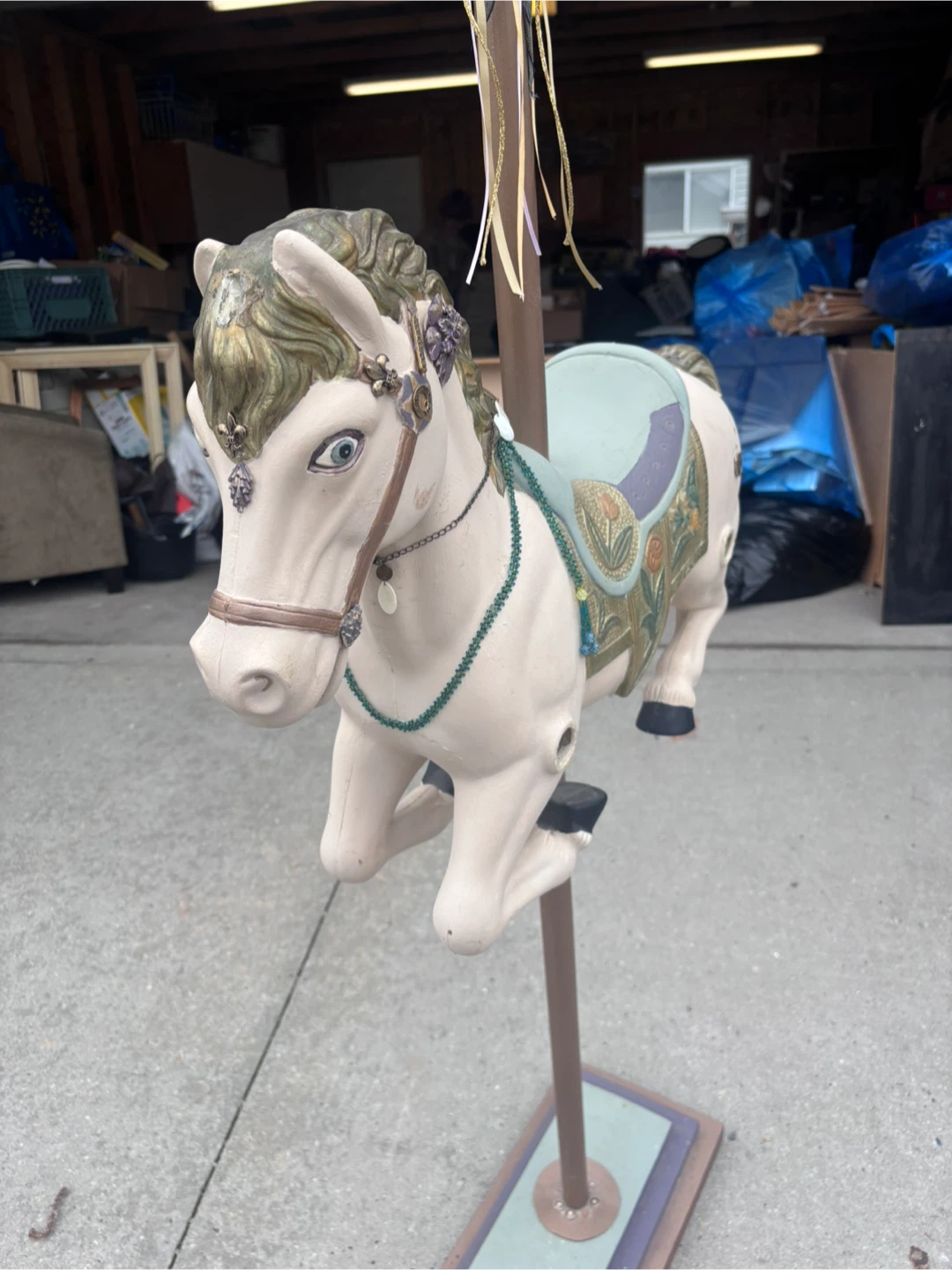 Vintage Carousel Horse Decoration