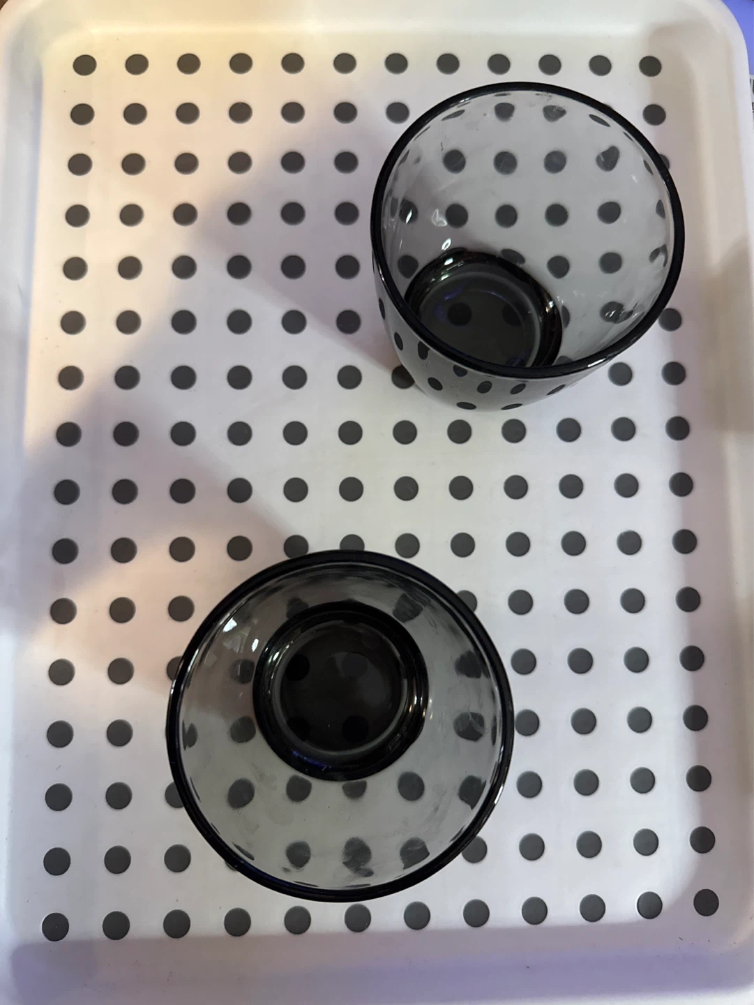 Set of 2 Black Smokey Drinking Glasses - photo 3