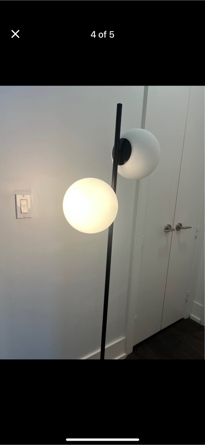 Sphere & Stem 2-Light Floor Lamp (62") - photo 4