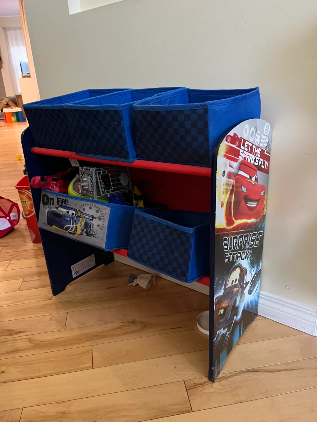 Disney Cars Toy Organizer - lightning McQueen