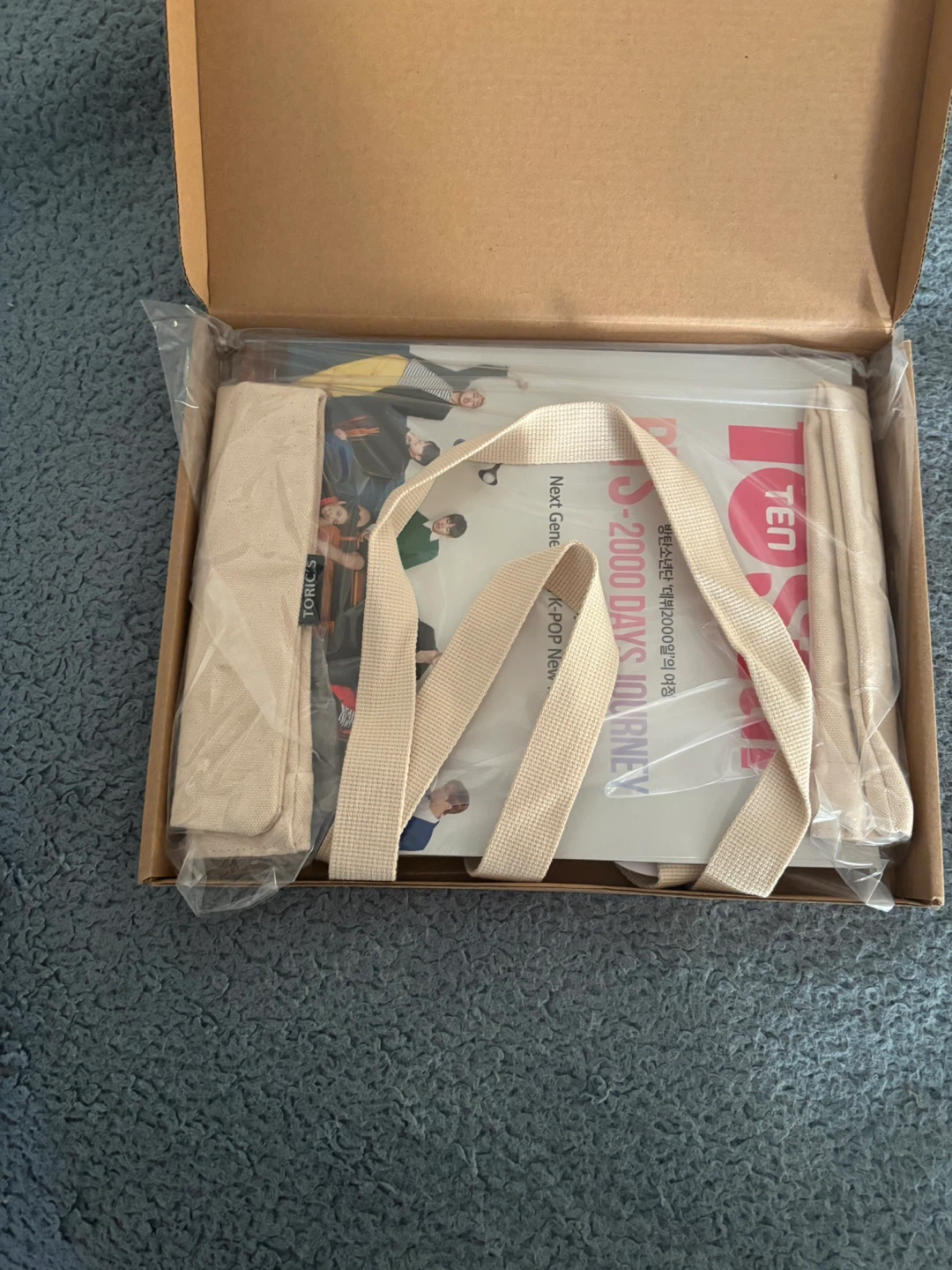 BTS 2000 Days Journey Special Edition Tote Bag and Magazine Set