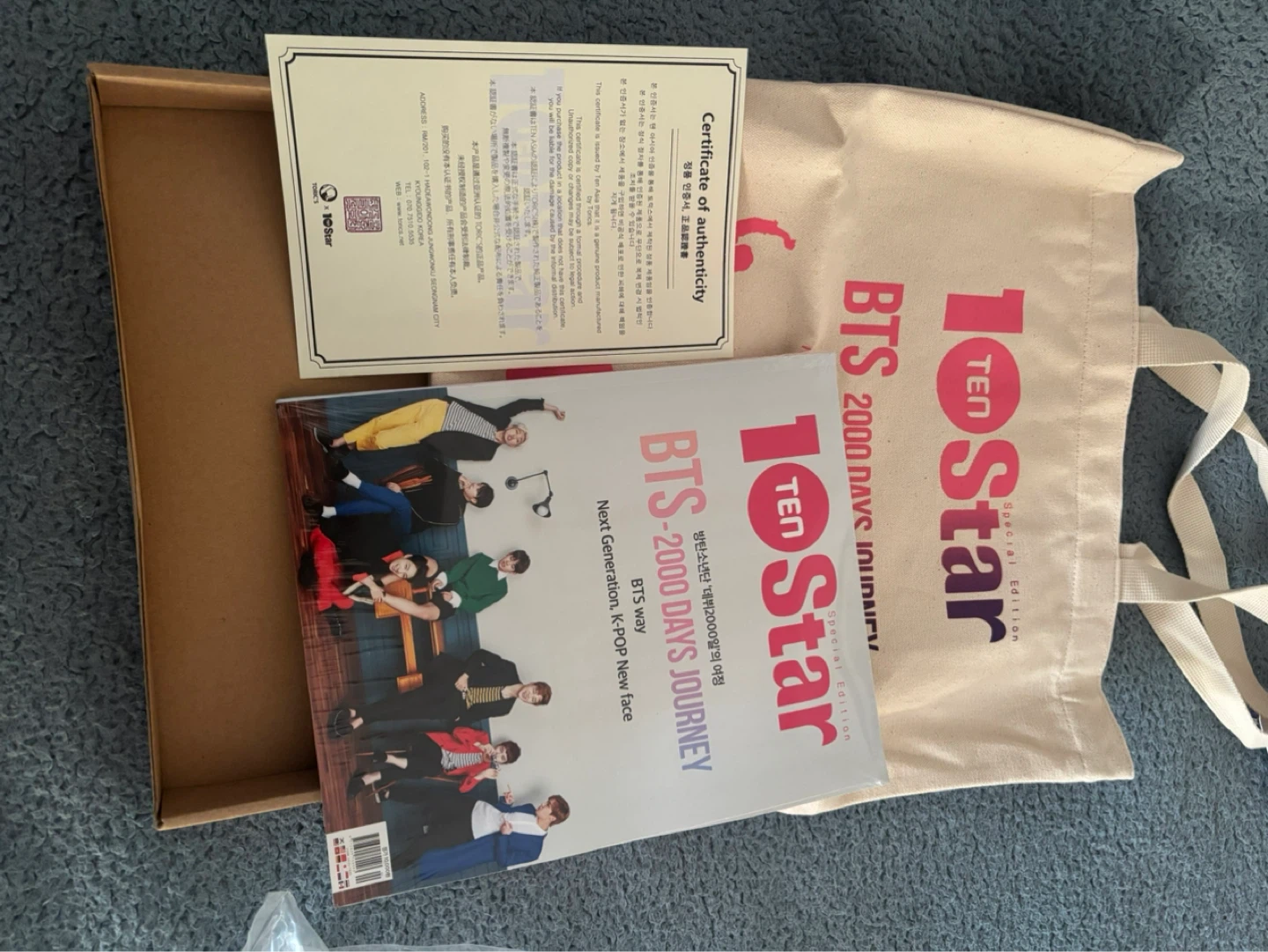 BTS 2000 Days Journey Special Edition Tote Bag and Magazine Set - photo 3