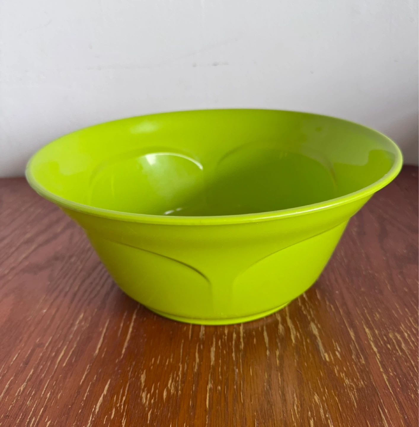 Lime Green Plastic Serving Bowl