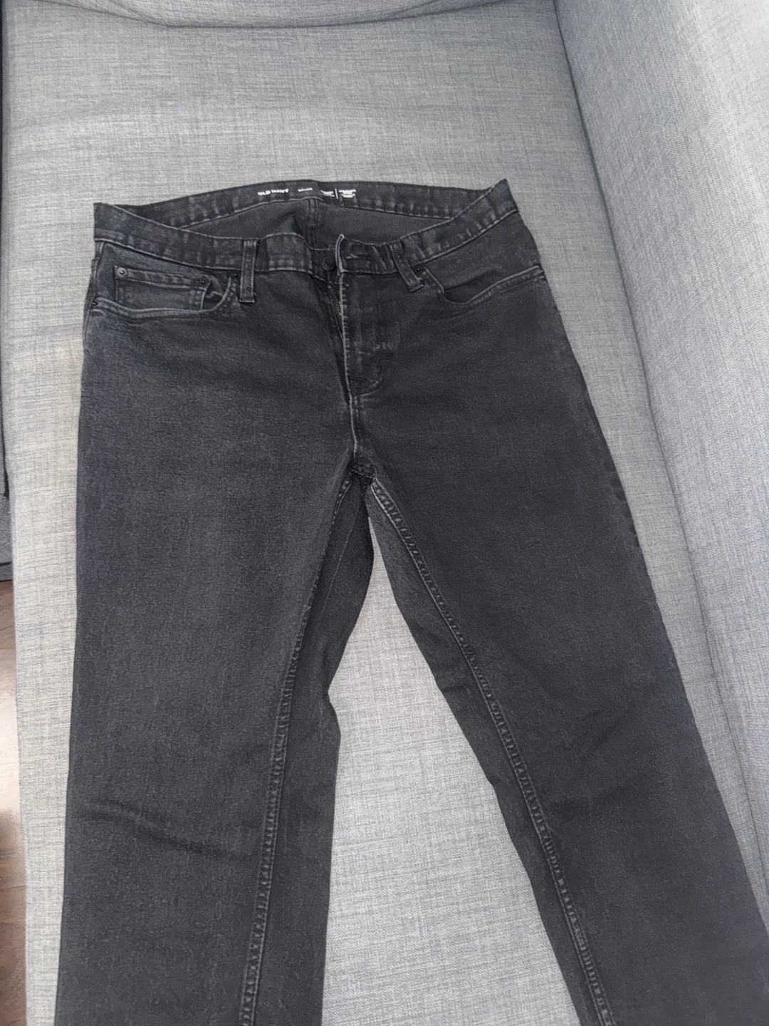 Old Navy Athletic Taper Black Jeans 34x30 - photo 2
