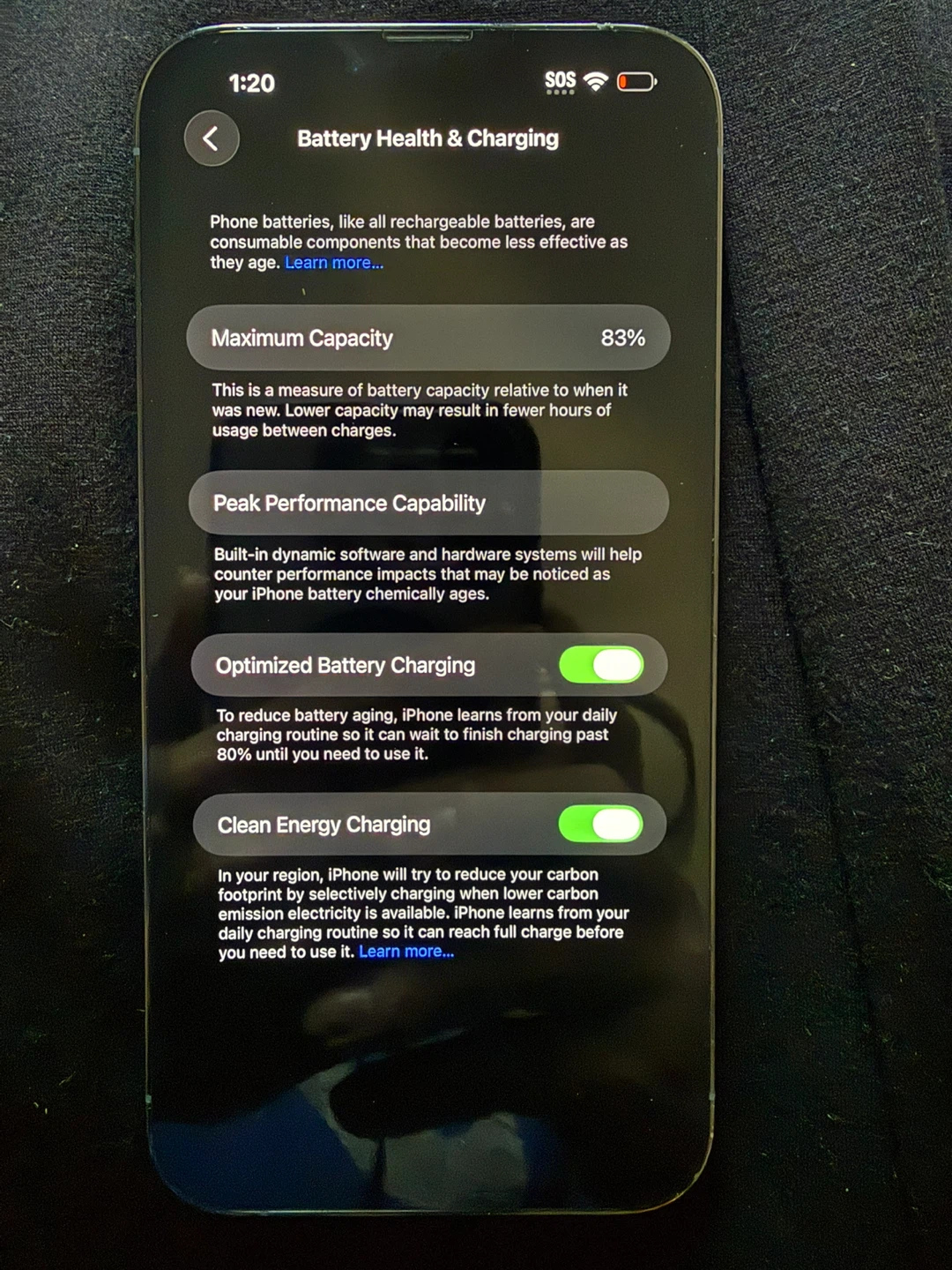 Unlocked Apple iPhone 13 Pro Max 1TB 83% BH Excellent - photo 5