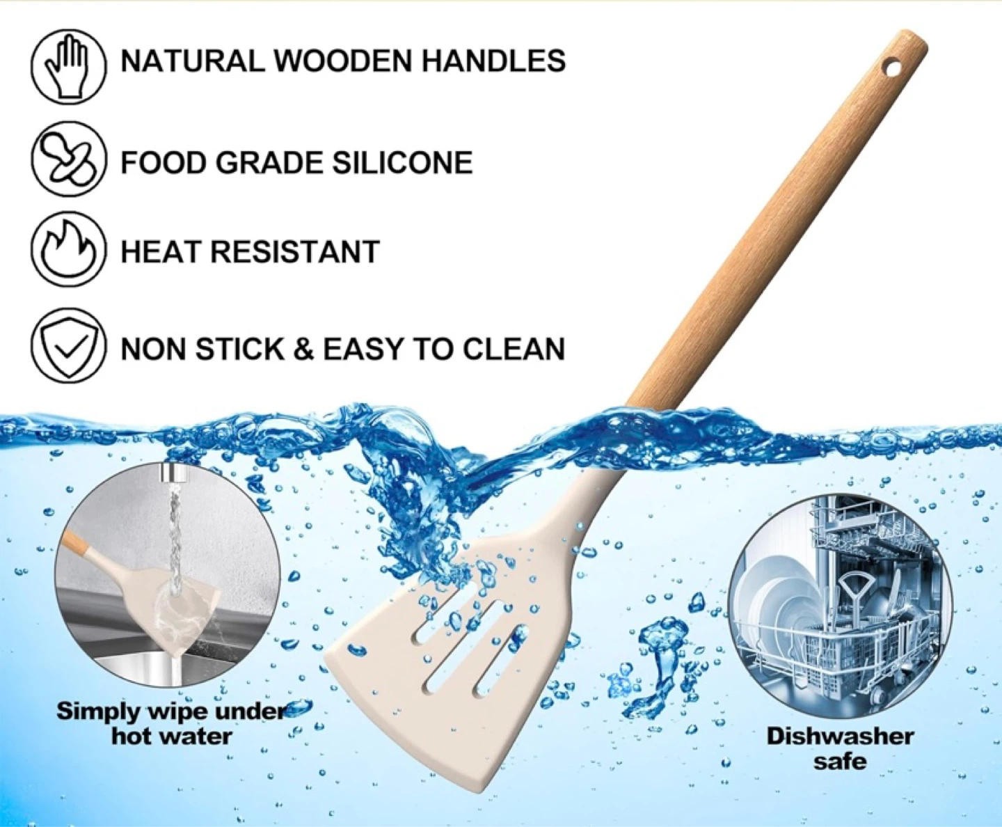 New 21pc Silicone Cooking Utensils Set - photo 3