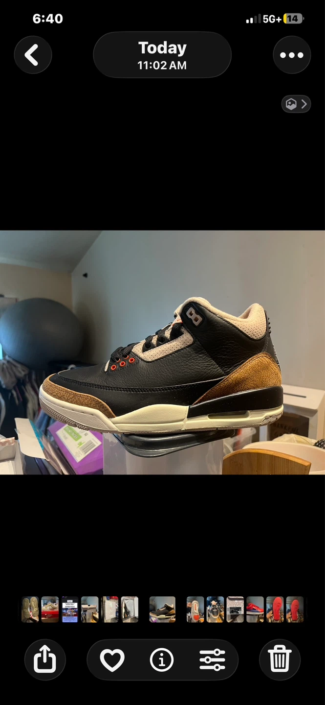 Air Jordan 3 Retro "Black/Rush Orange" Sneakers