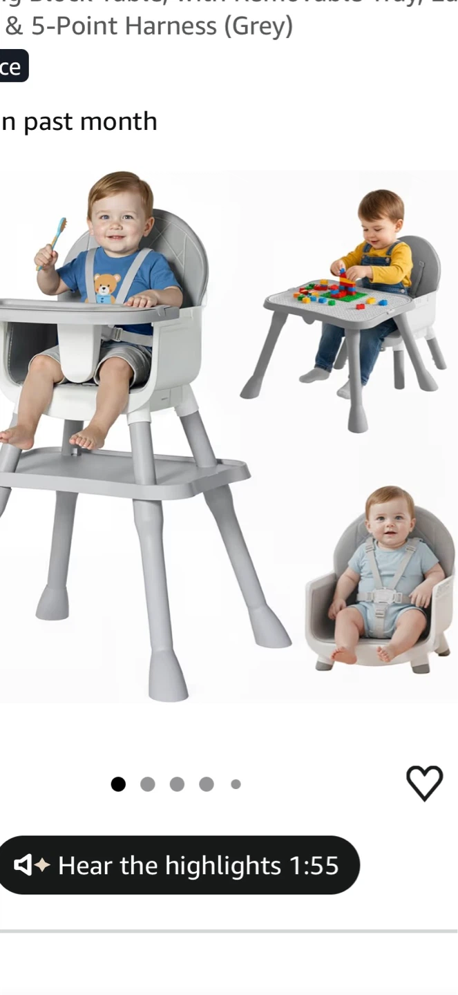 6-in-1 Convertible Baby Highchair - photo 2