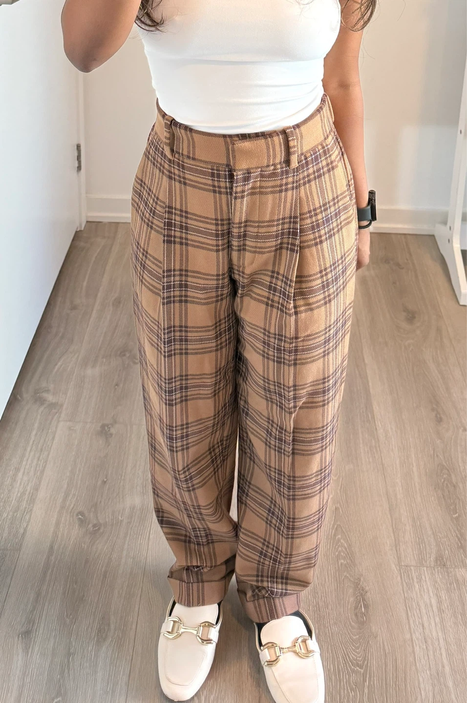 Wilfred Plaid Trousers Size 0