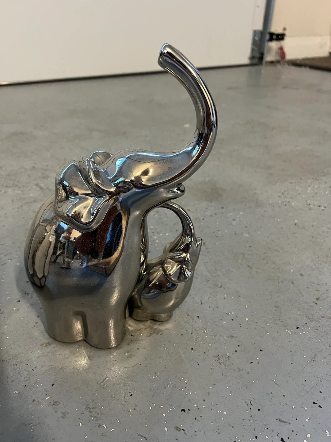 Silver Elephant Figurine