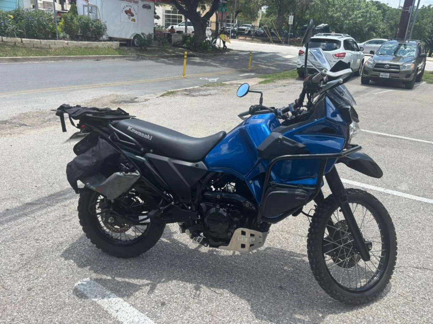 Blue Kawasaki Motorcycle - photo 5