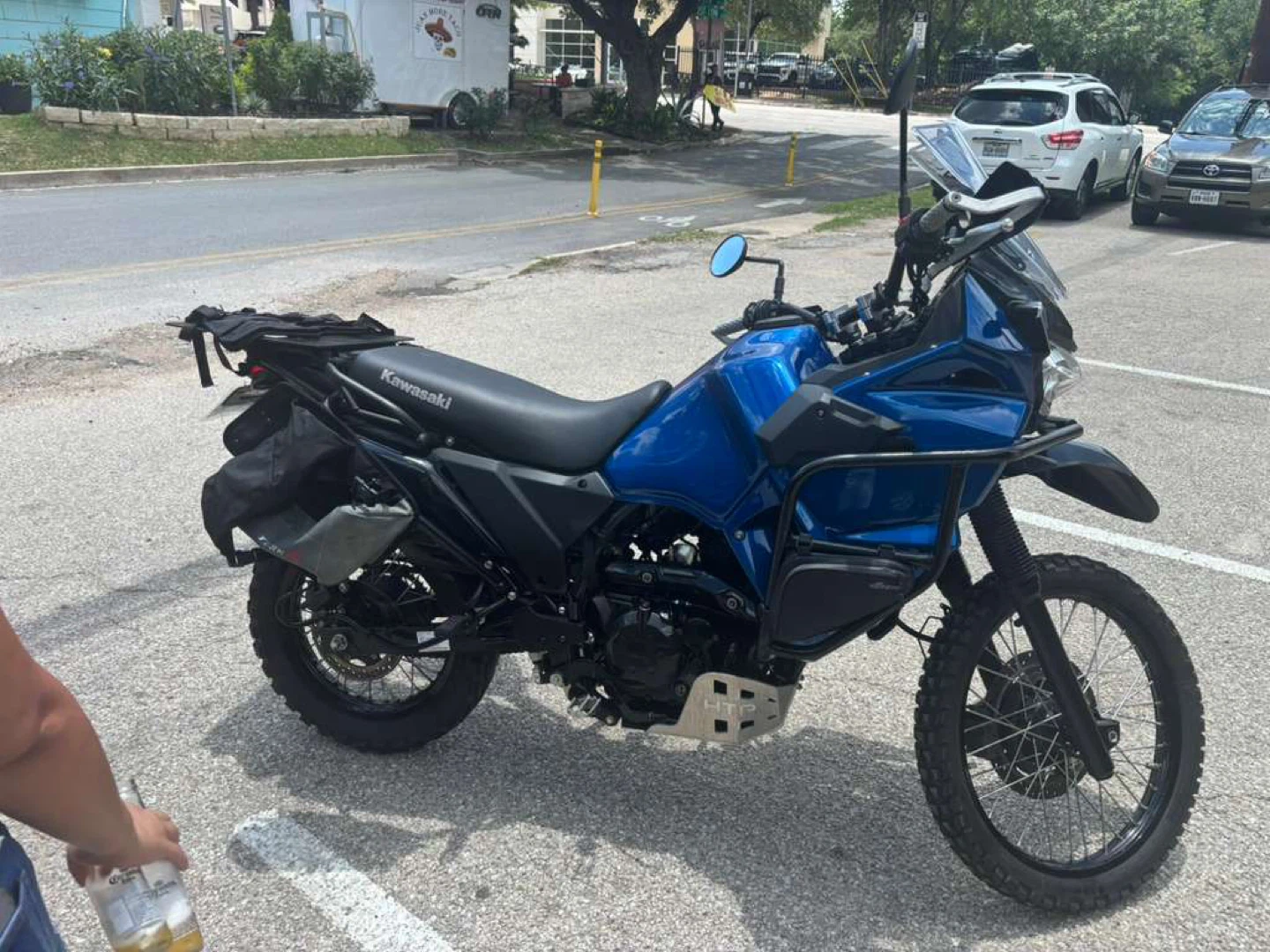 Blue Kawasaki Motorcycle - photo 4