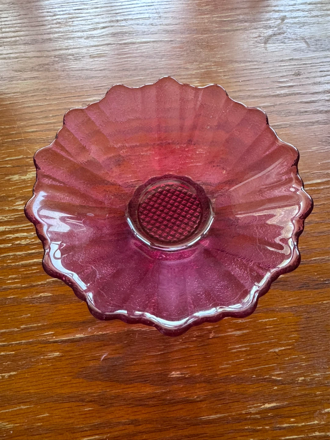 Pink Glass Bowl - photo 2