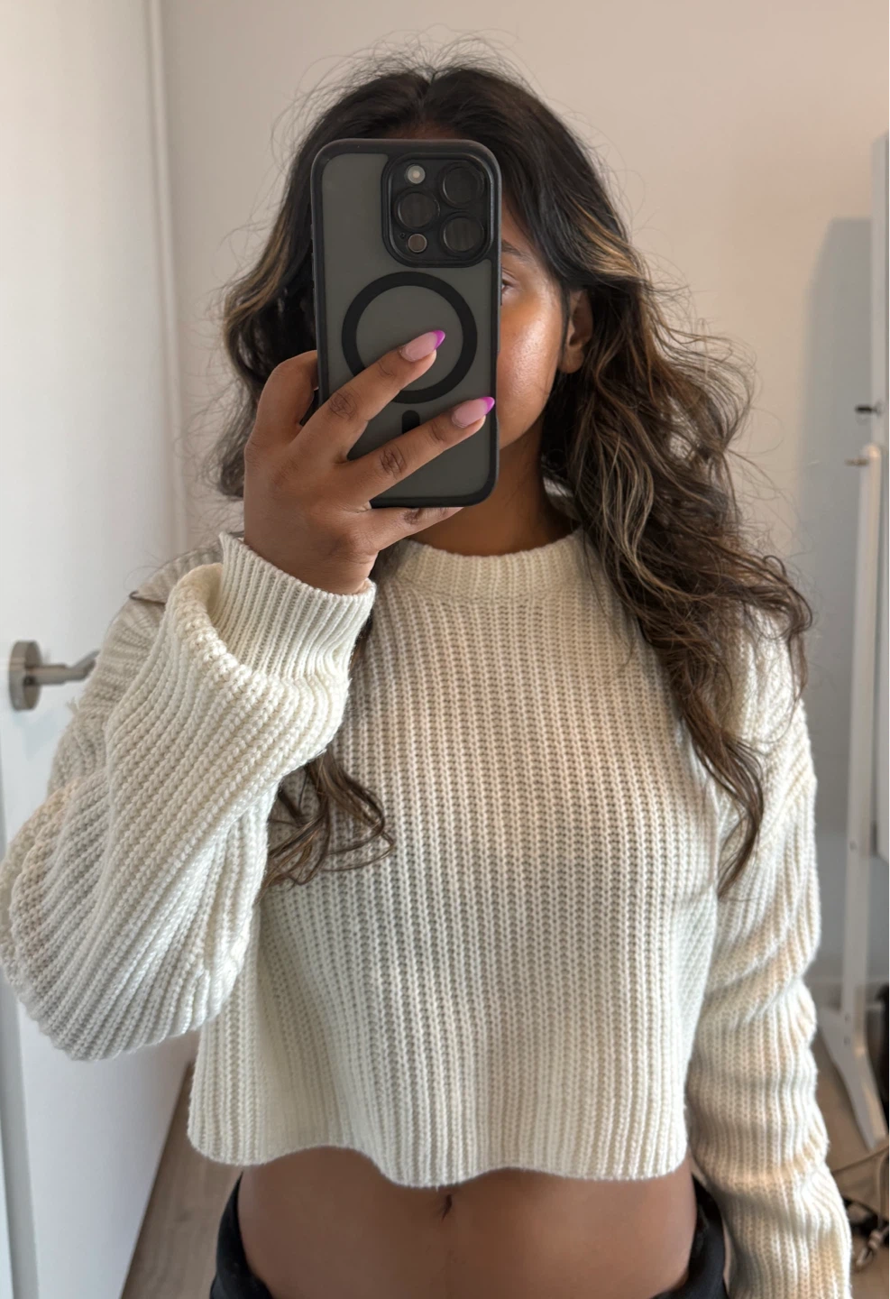 Missguided Black & Cream Cropped Knit Sweaters (Set of 2) - photo 2