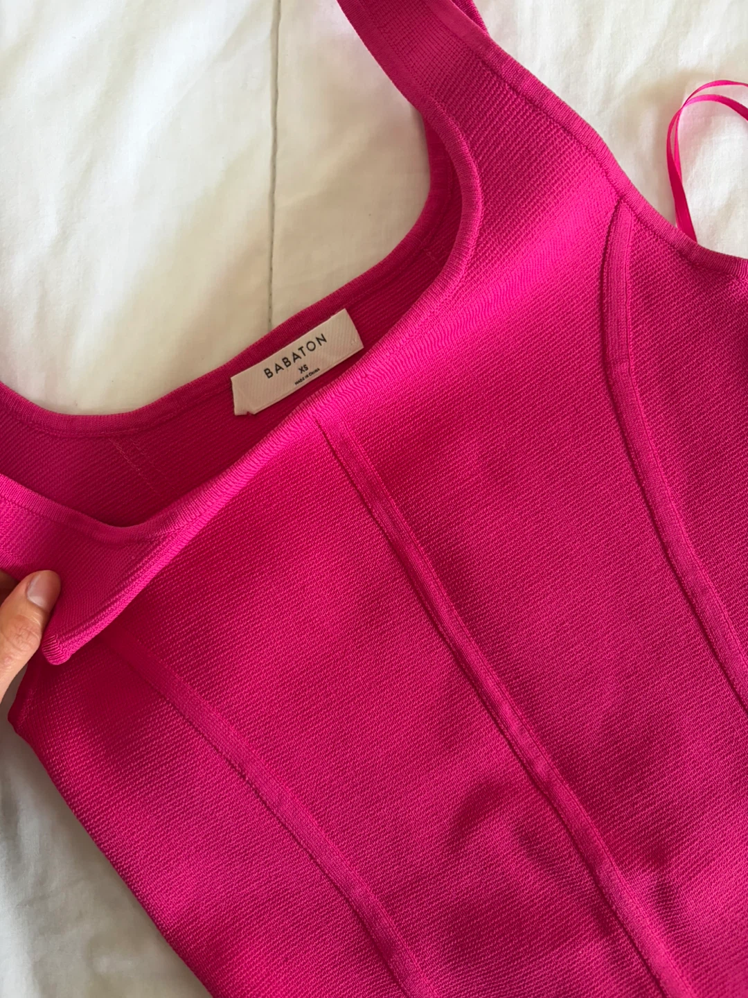 Babaton Pink Knit Dress XS - photo 3