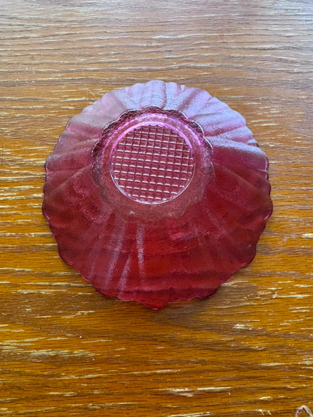 Pink Glass Bowl - photo 3