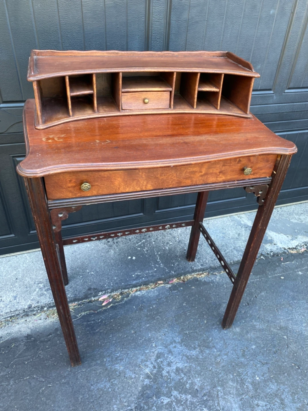 Antique Writing Desk with Hutch