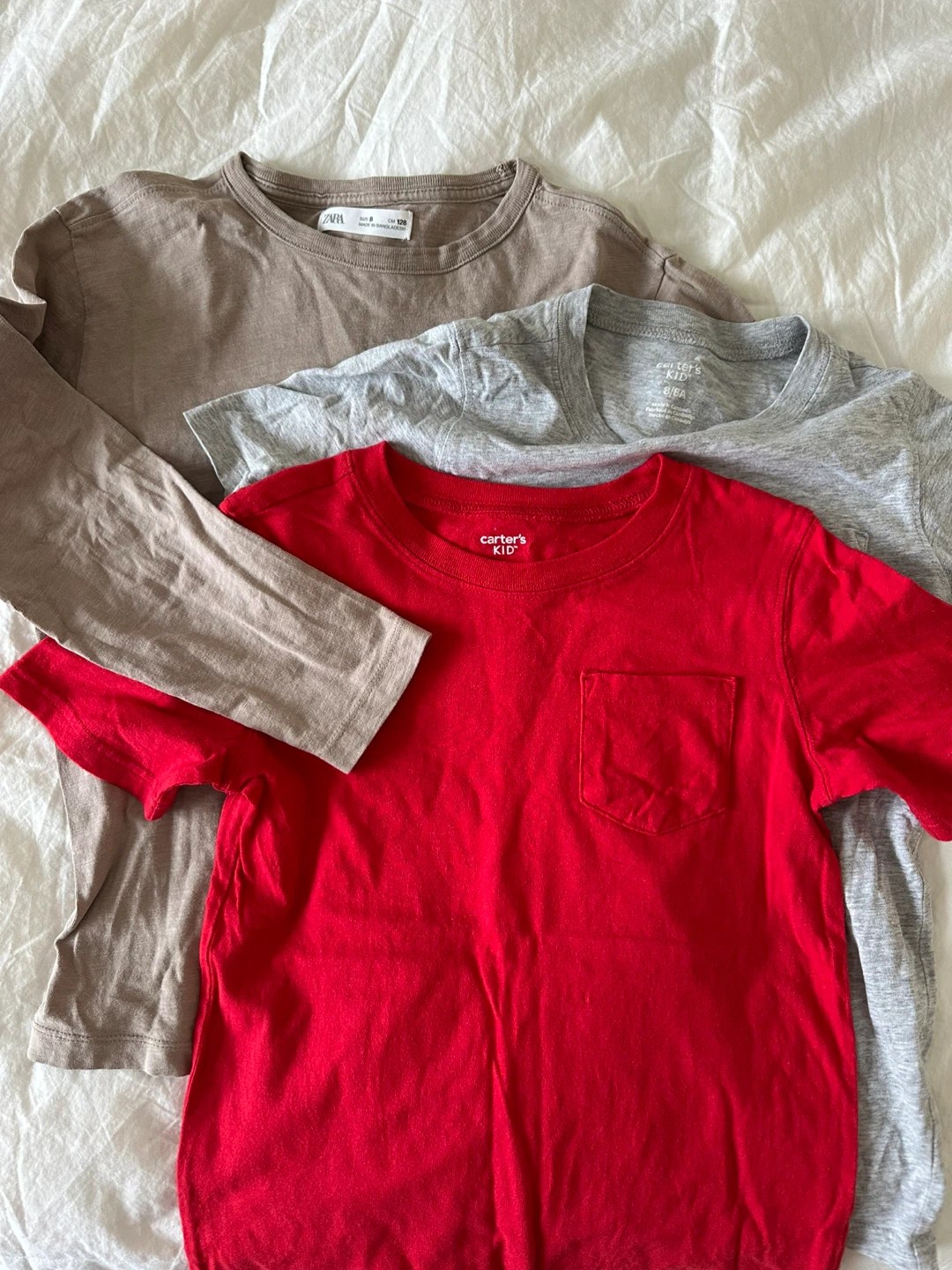 3 Boys T-Shirts: ZARA, Carter's Kid's