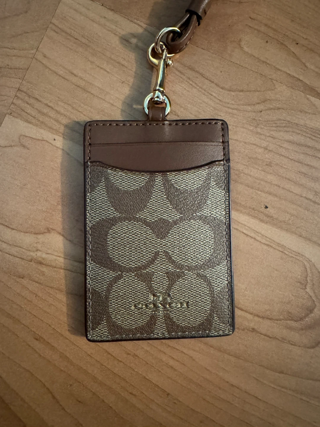 Coach Outlet ID Lanyard in Signature Canvas – Brand New - photo 4