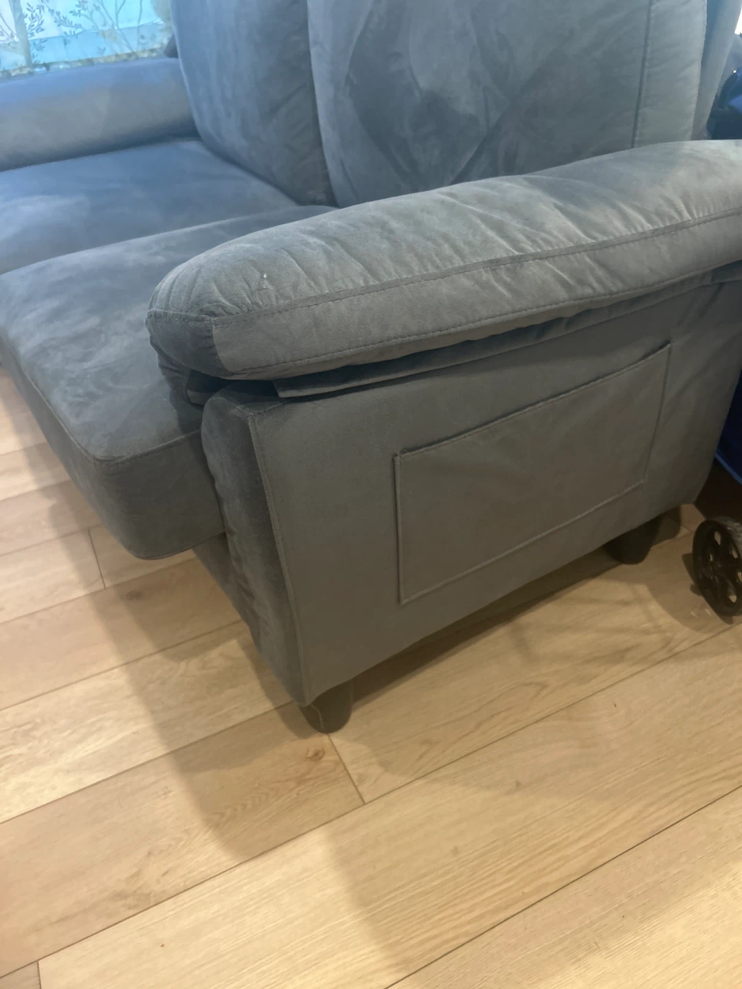 Grey Loveseat Sofa - 70” - photo 2
