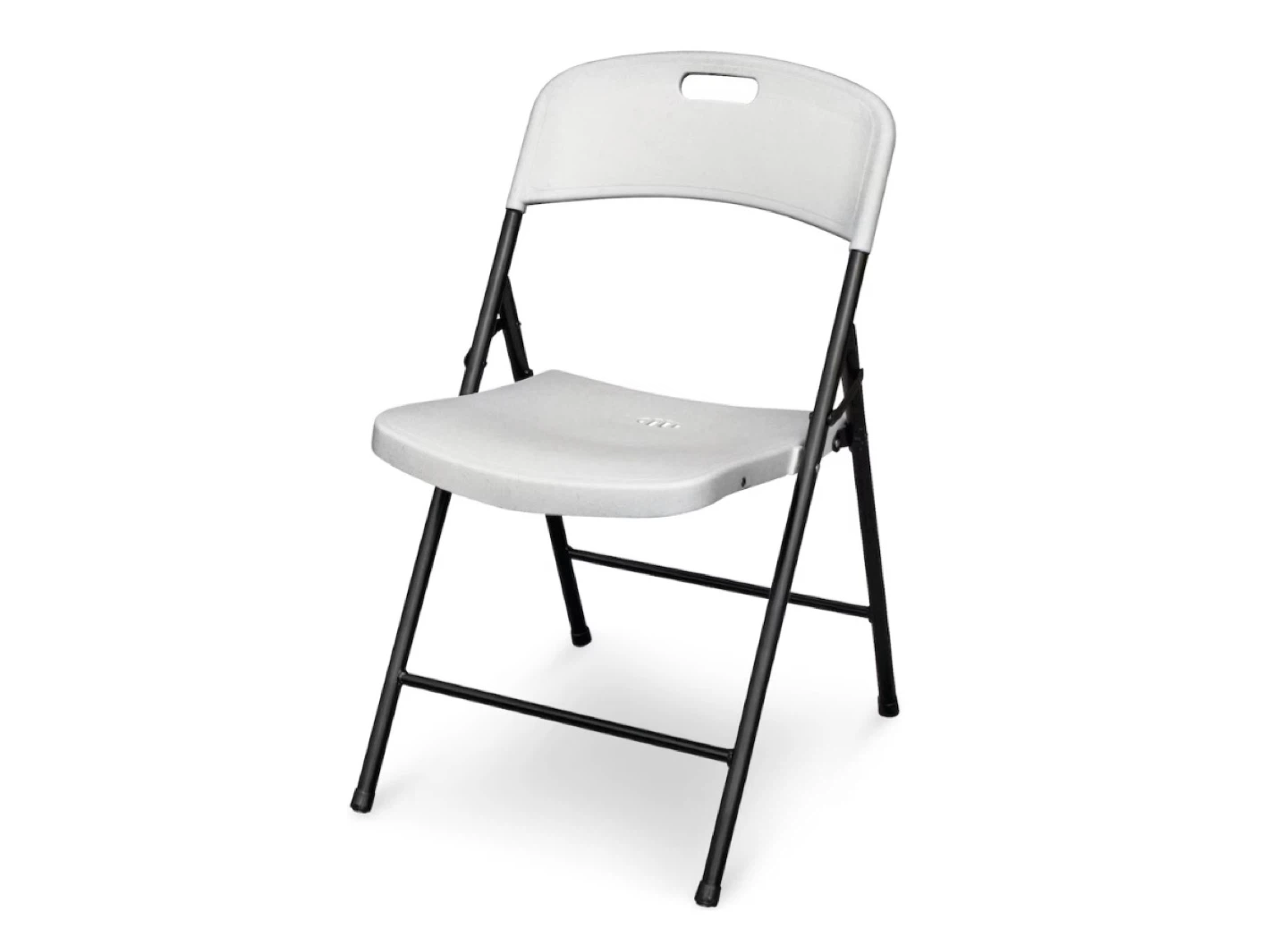 Set of 2 White Folding Chairs