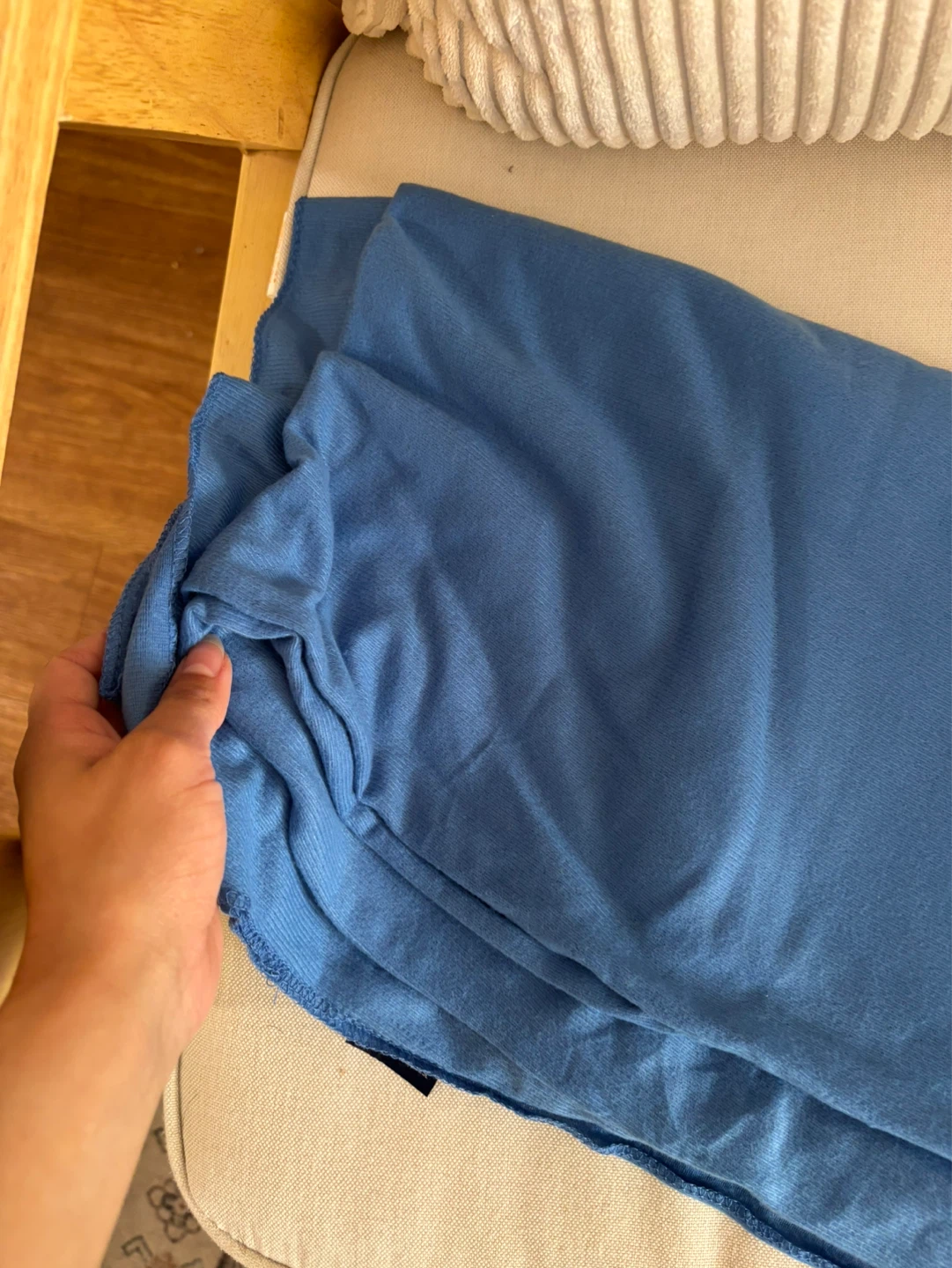 Blue Fleece Throw Blanket