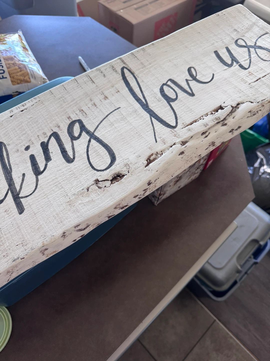 Wood Sign "I Fucking Love Us" - photo 2