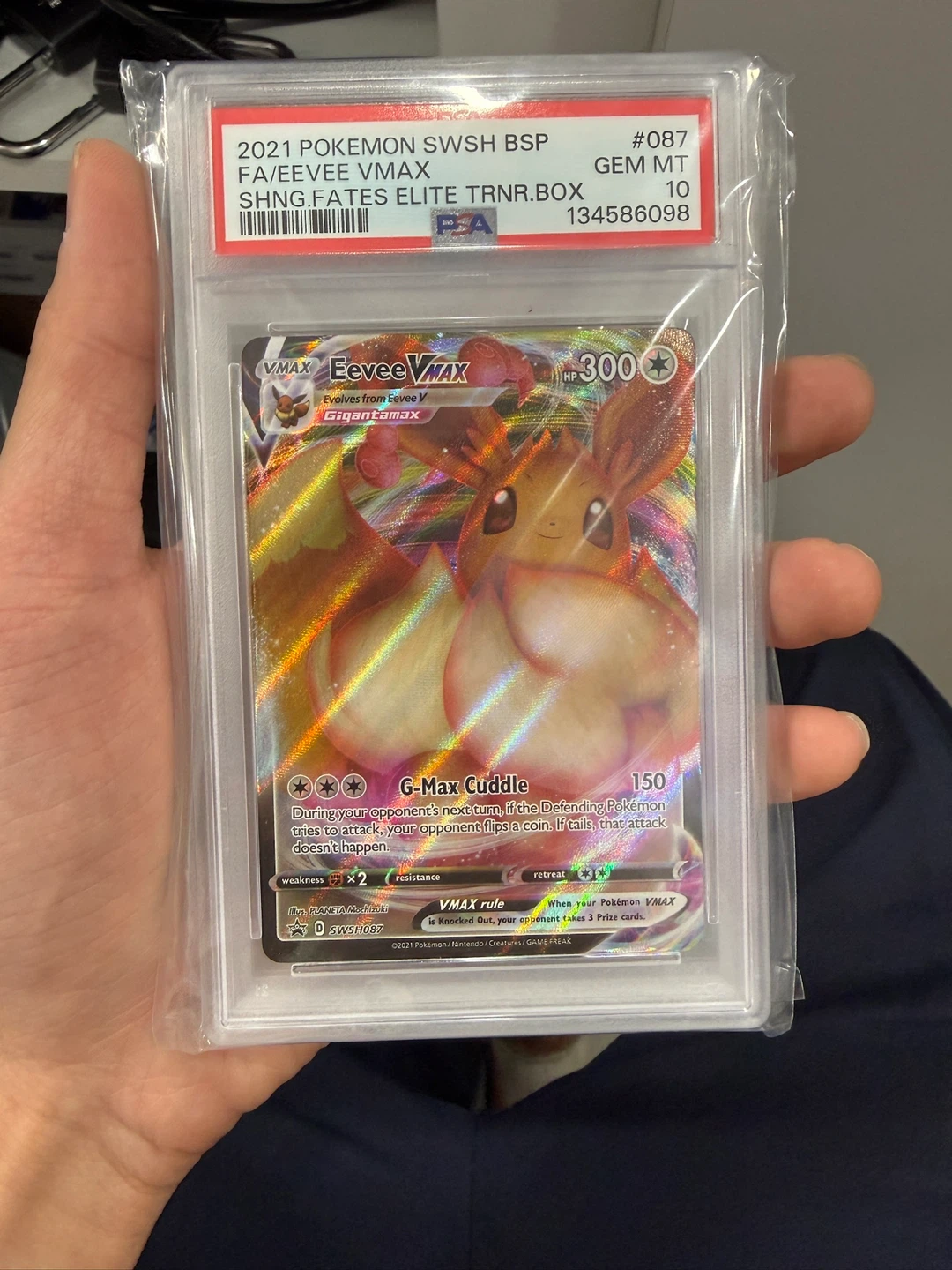 2021 Pokemon Eevee VMAX PSA 10 Gem Mint Card