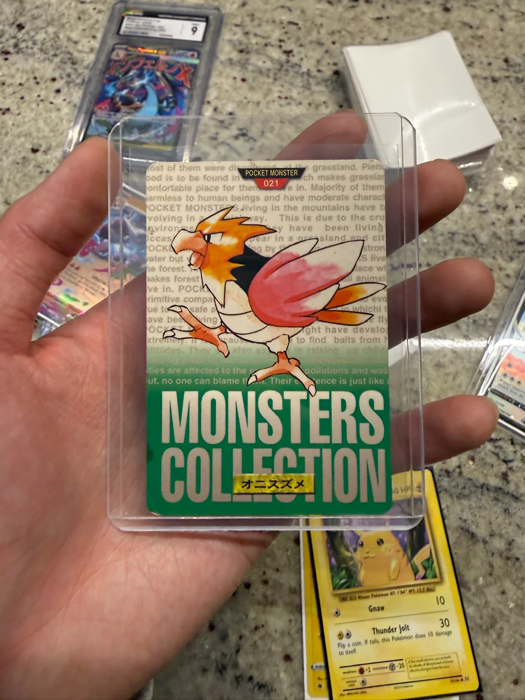 Pocket Monsters Collection Card 021 Onisuzume