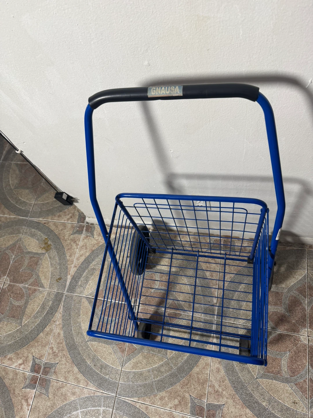 Blue Rolling Shopping Cart - photo 3