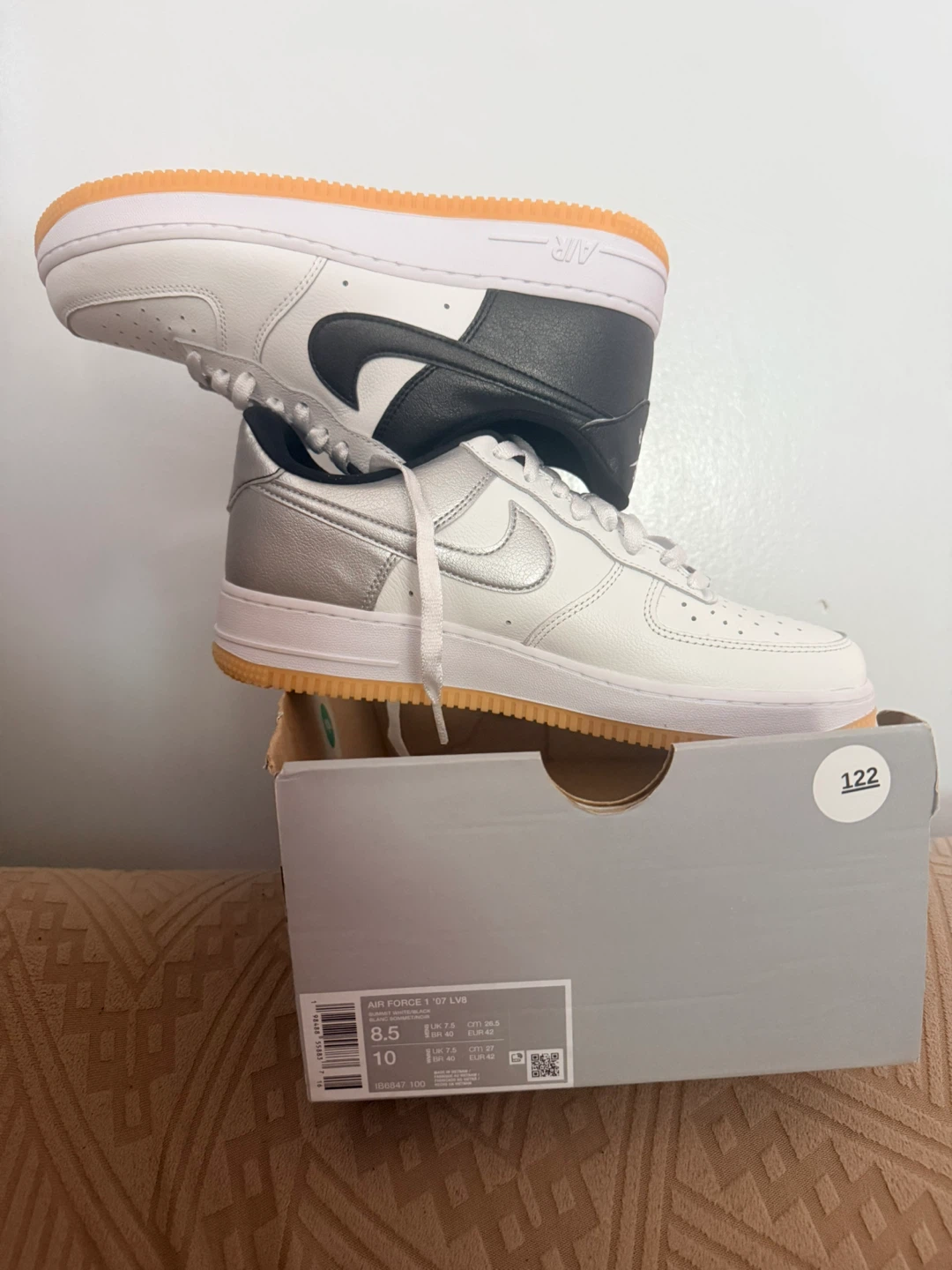 Nike Air Force 1 '07 LV8 White Gum Sneakers