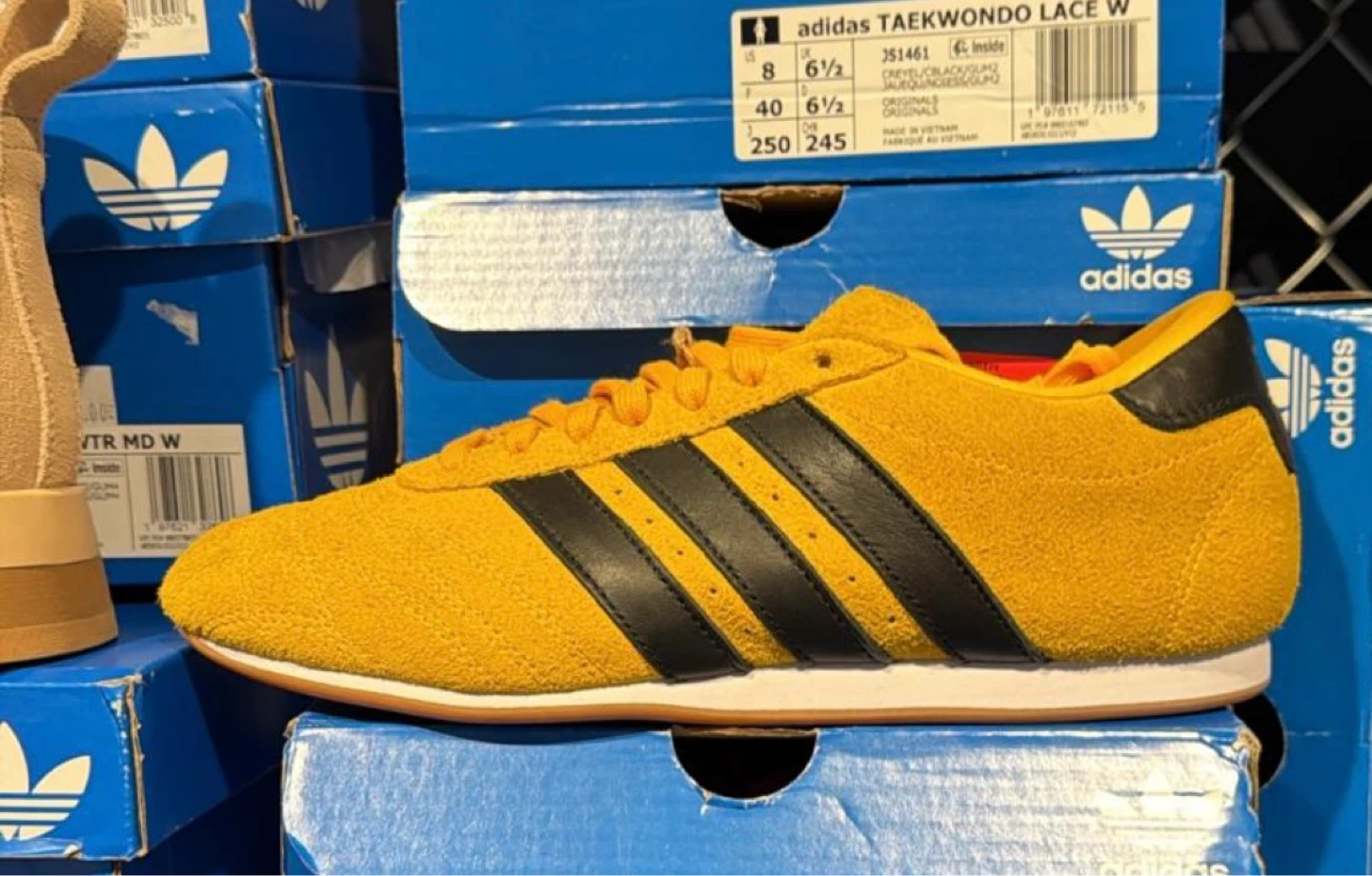 Adidas Taekwondo Lace W Yellow Shoes