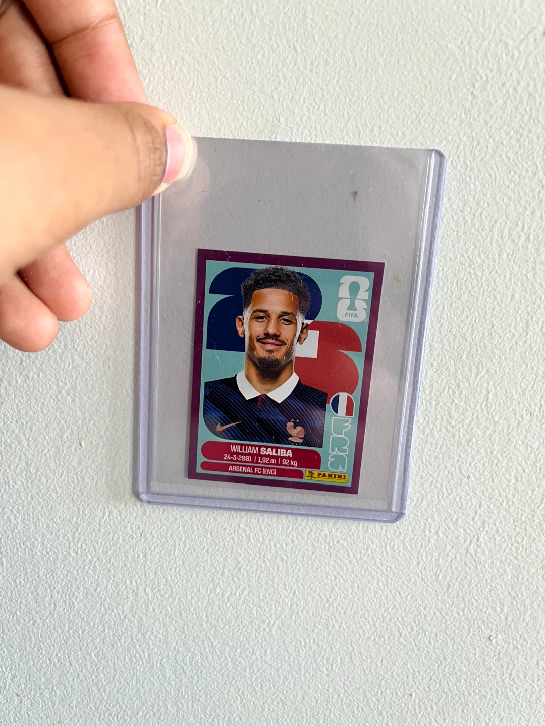 Panini William Saliba FIFA Sticker - Purple Crumple - photo 2