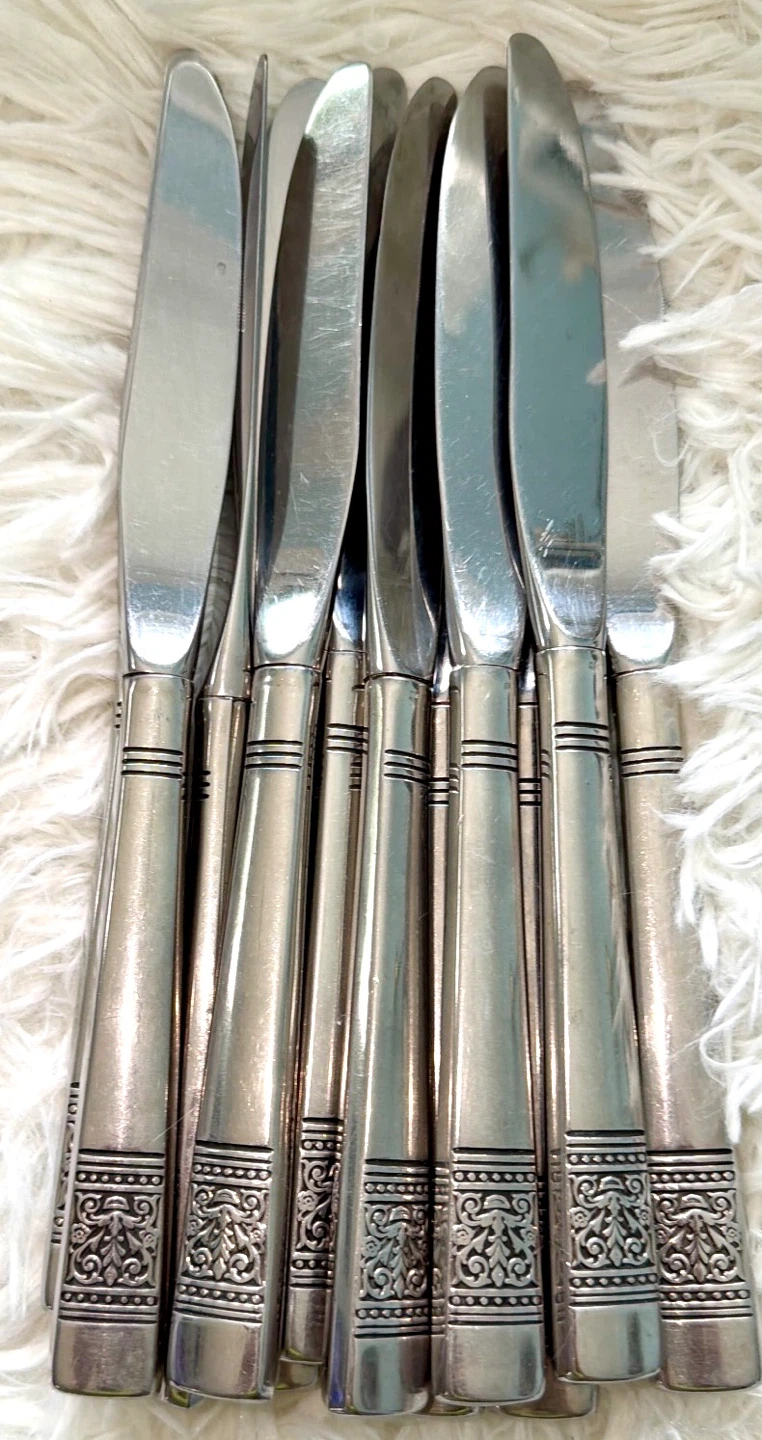 Gorham Amphora 1970s Flatware Set-Stainless Steel 57 Pc - photo 2