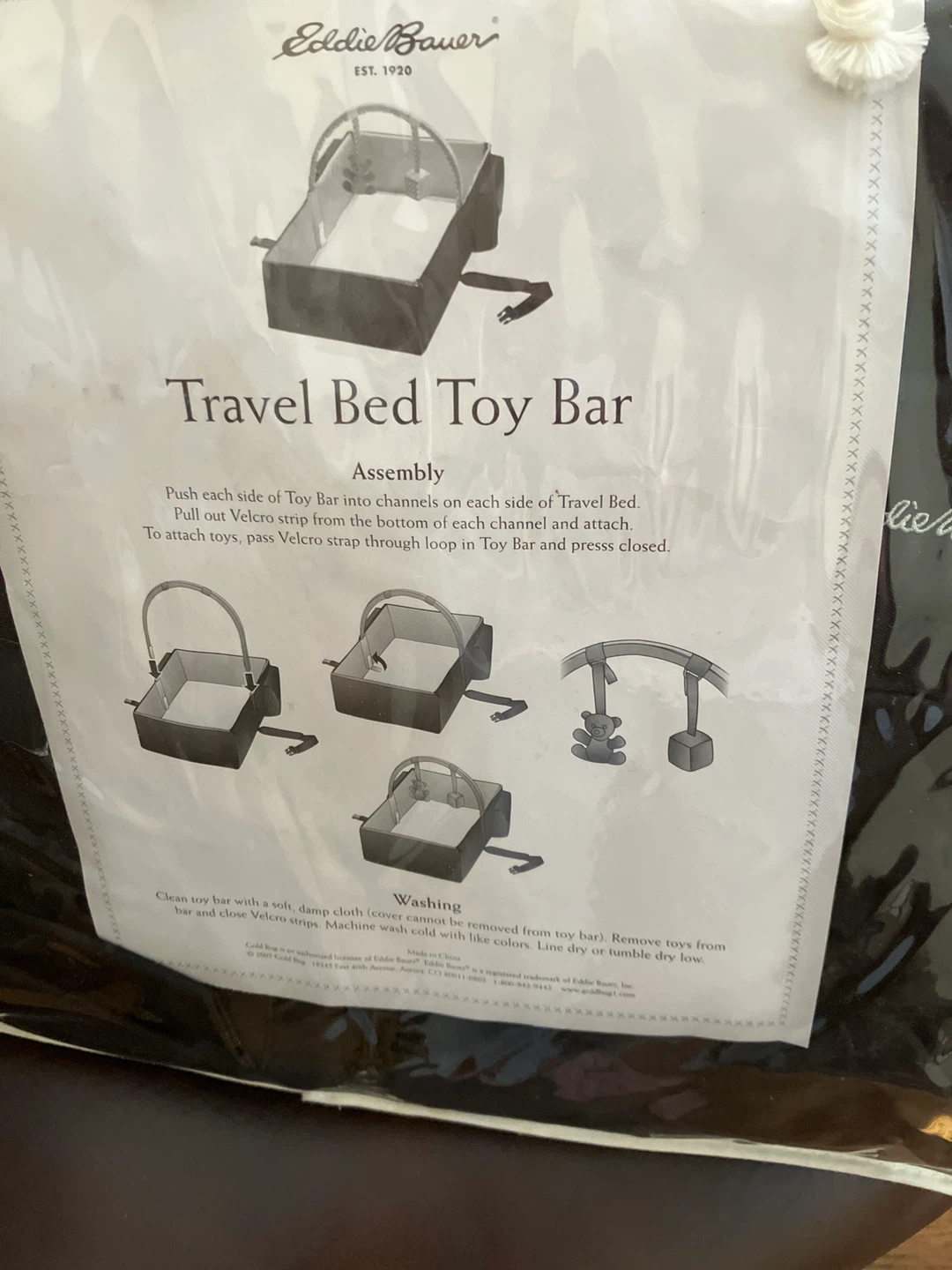 Eddie Bauer Travel Bed Toy Bar