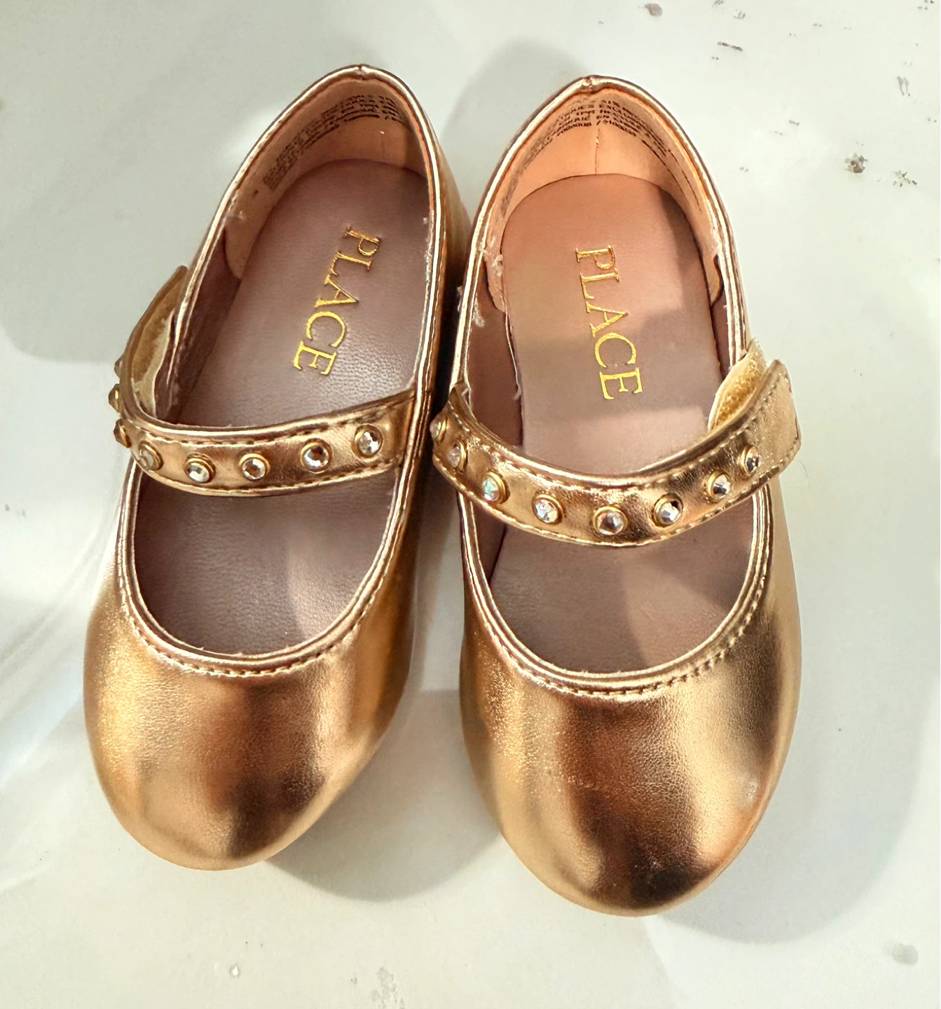 The Children's Place Rose Gold Mary Jane Shoes Size 4 - photo 2