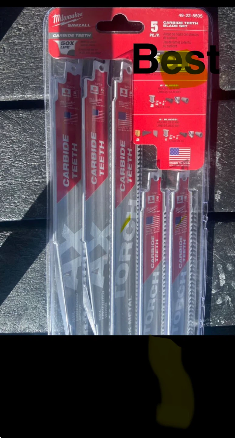 Milwaukee Tool 5 PC SAWZALL SET