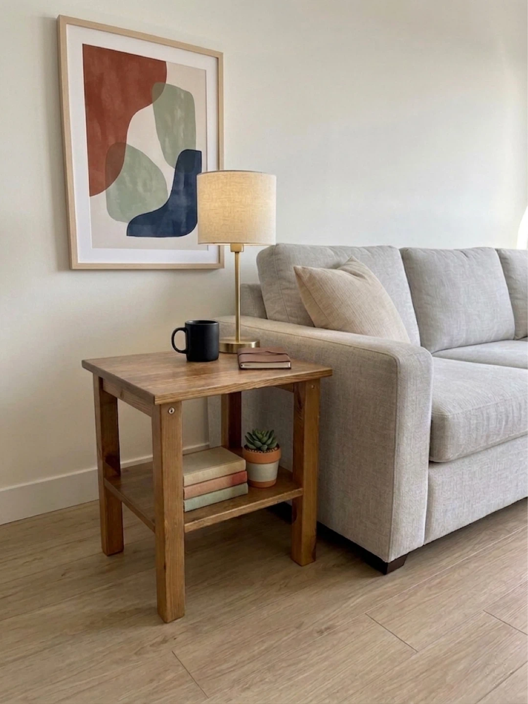 Solid Wood Side Table