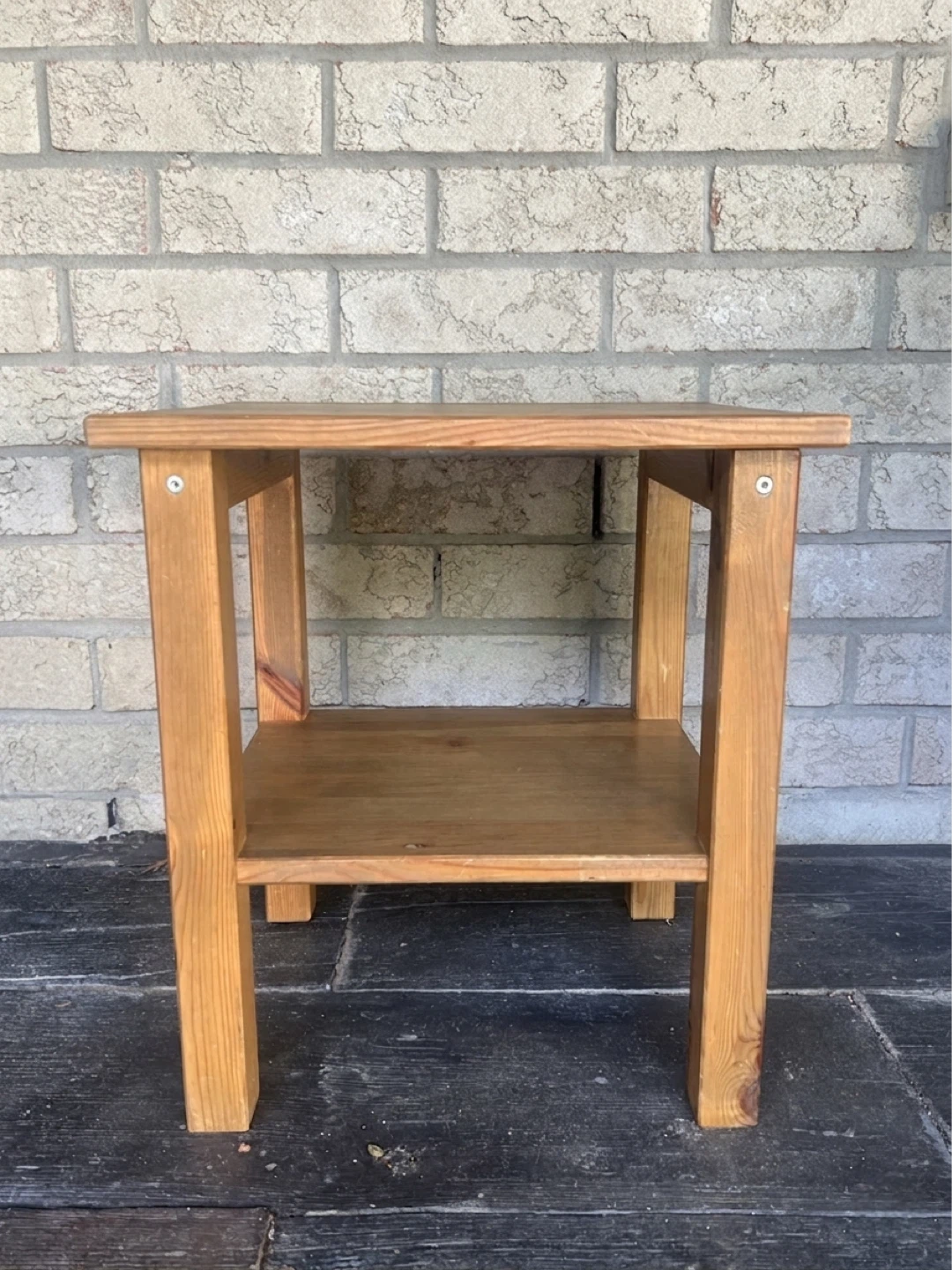 Solid Wood Side Table - photo 3