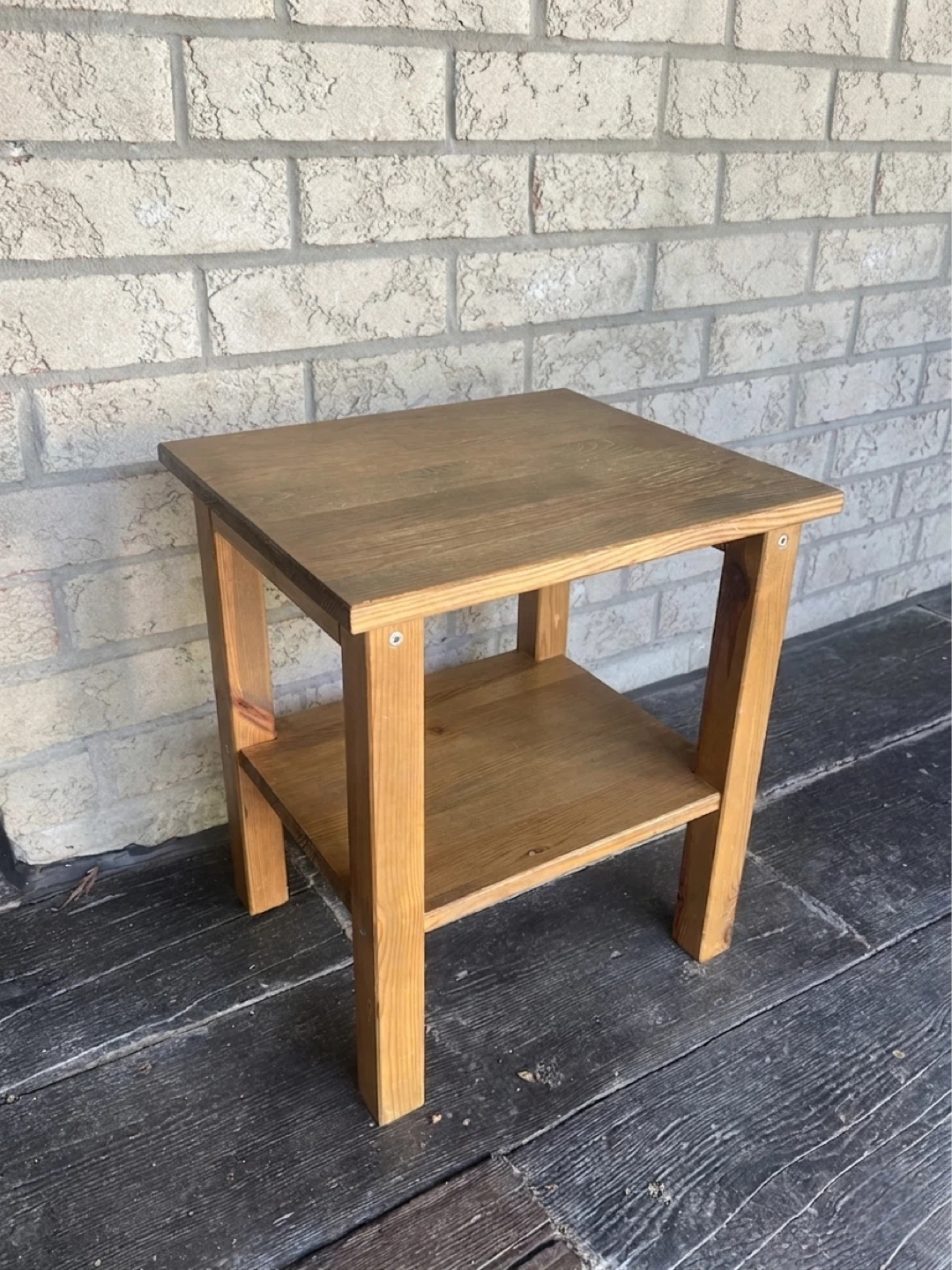 Solid Wood Side Table - photo 2