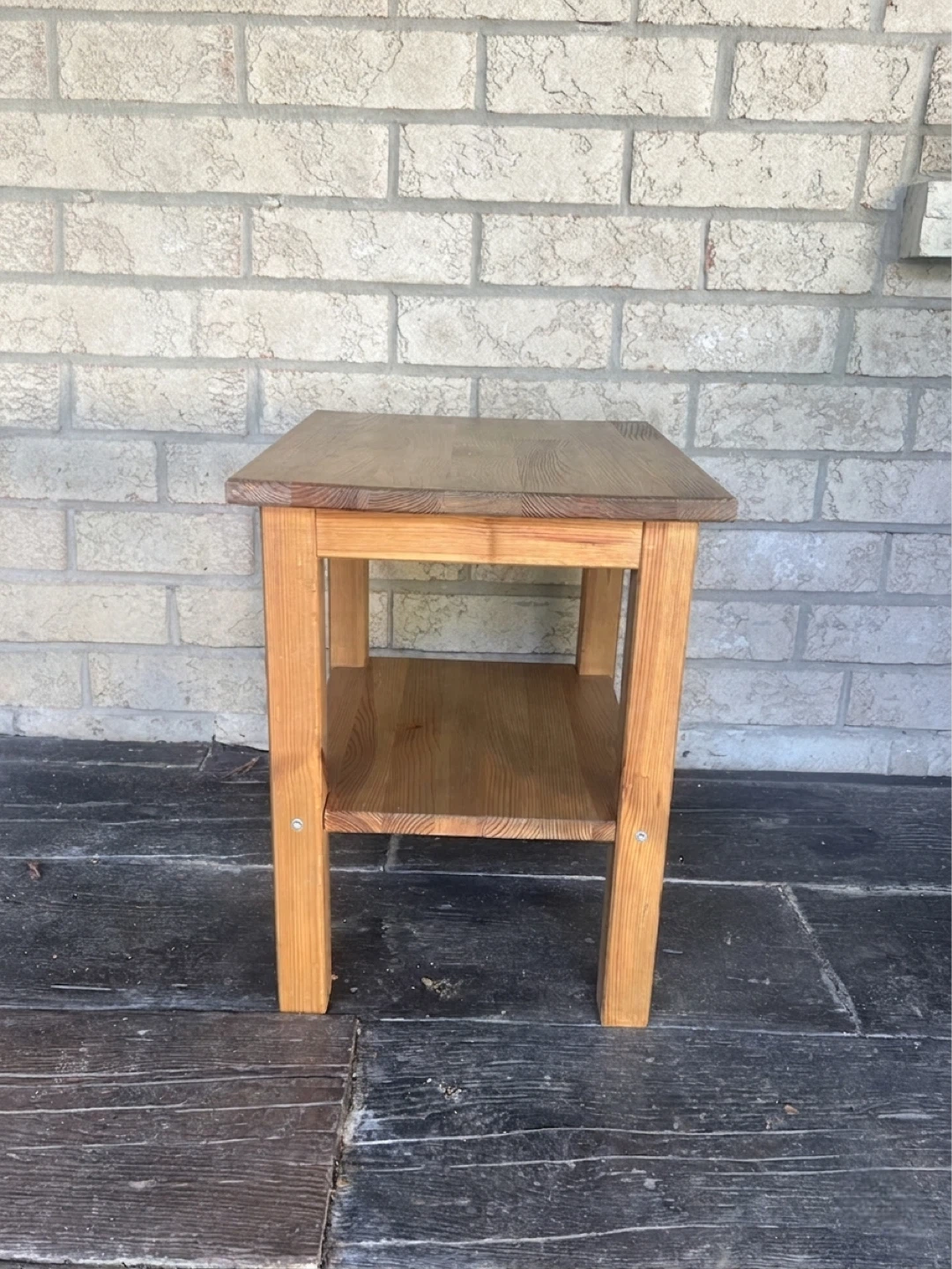 Solid Wood Side Table - photo 4