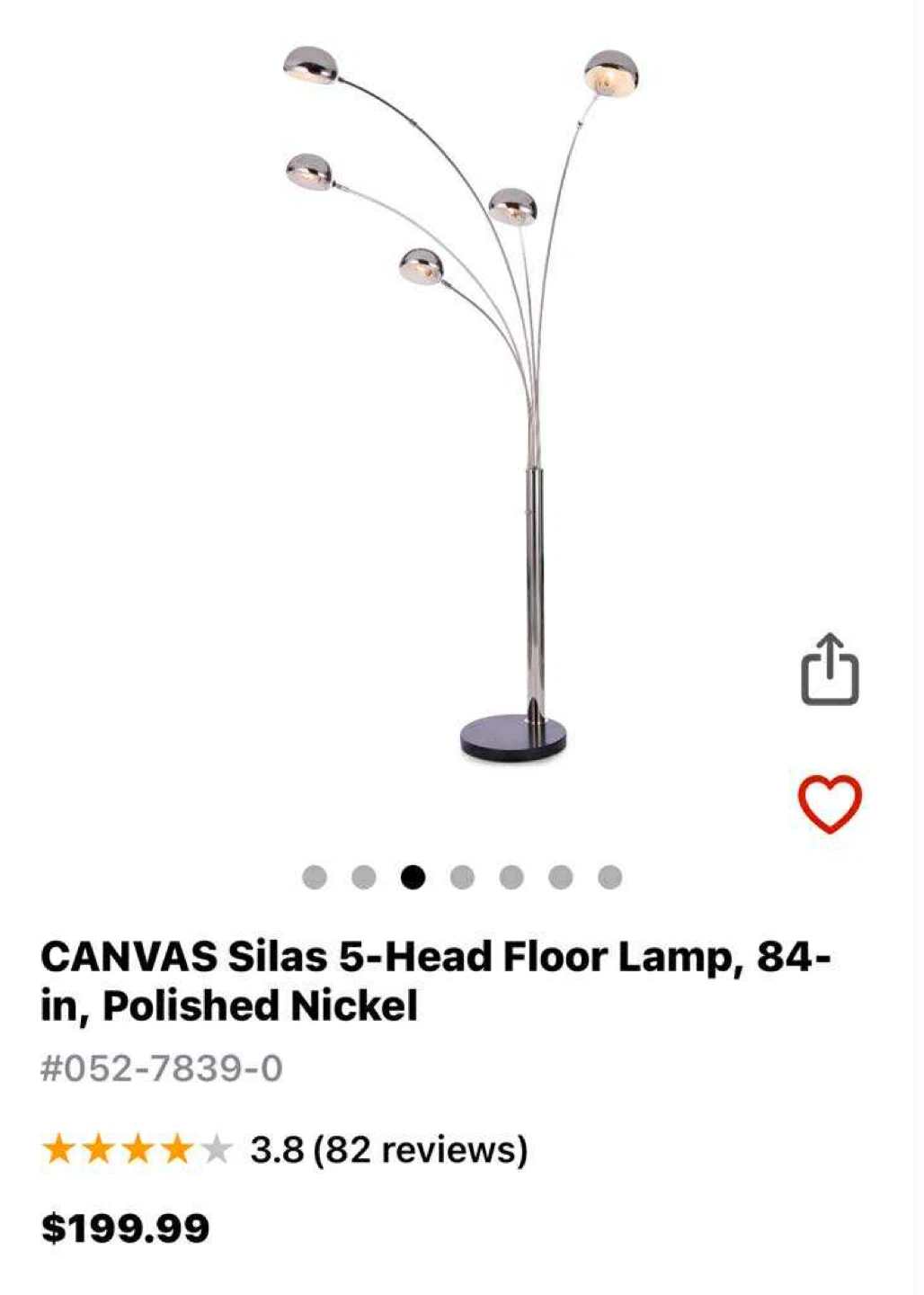 CANVAS Silas 5-Head Floor Lamp