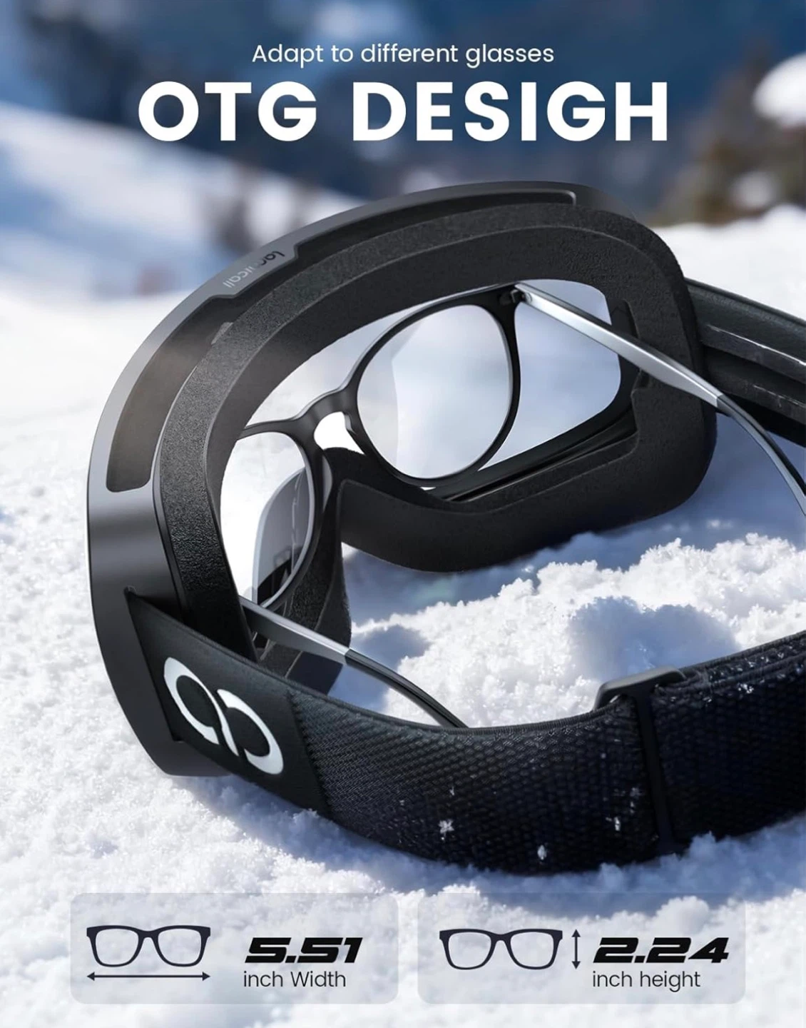 New Lamicall High-Definition Ski Goggles with OTG Design - photo 5