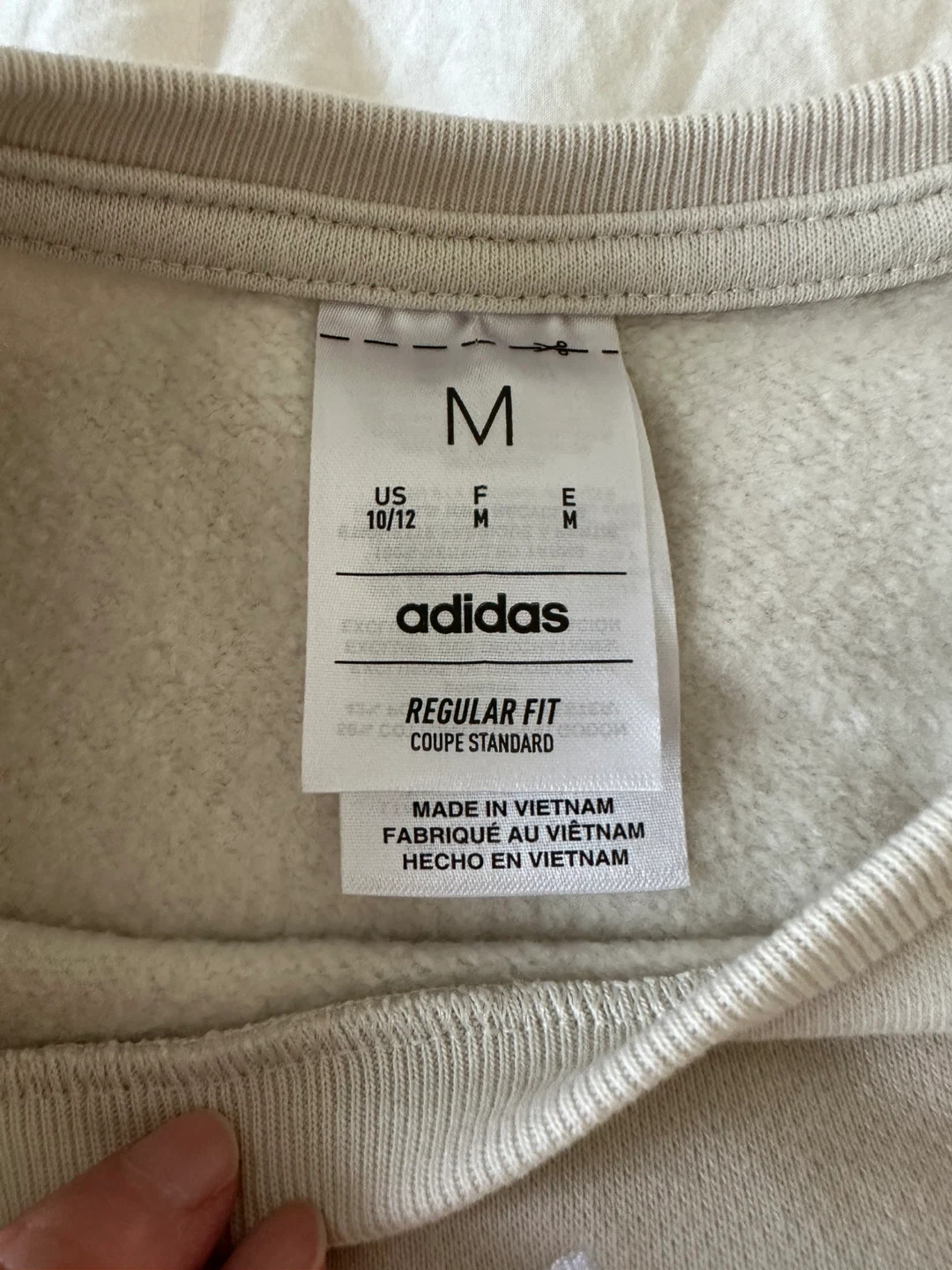 Adidas Crewneck Sweatshirt - Tan - Youth M - photo 2