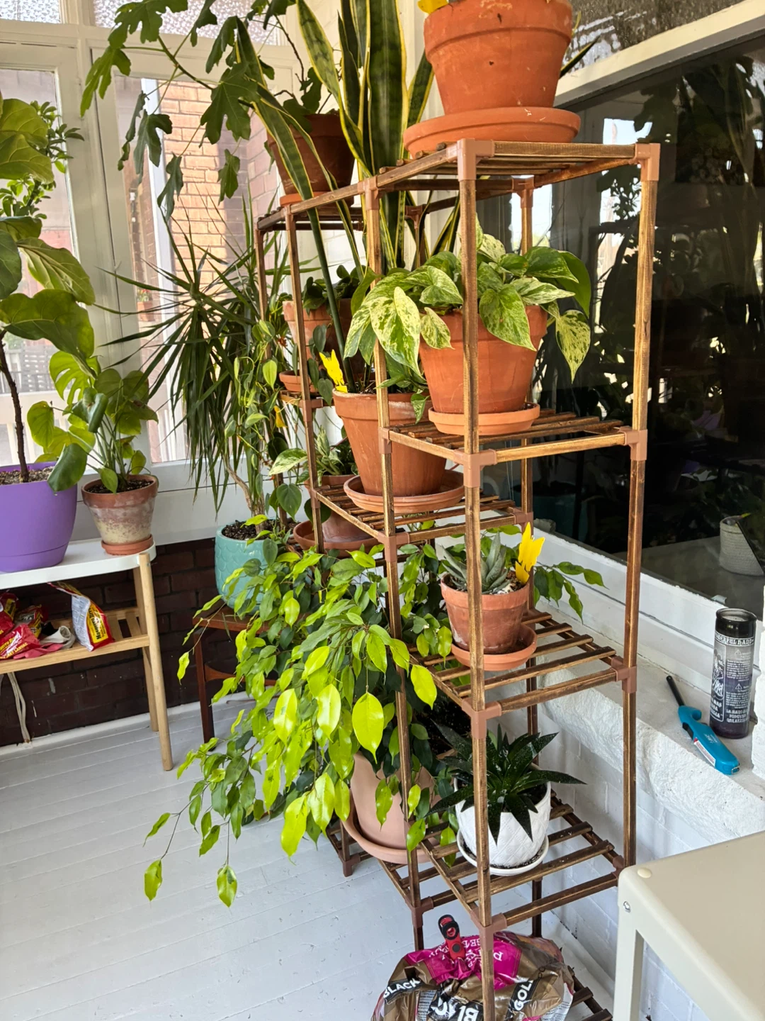 Multi-Tiered Wooden Plant Stand - photo 2