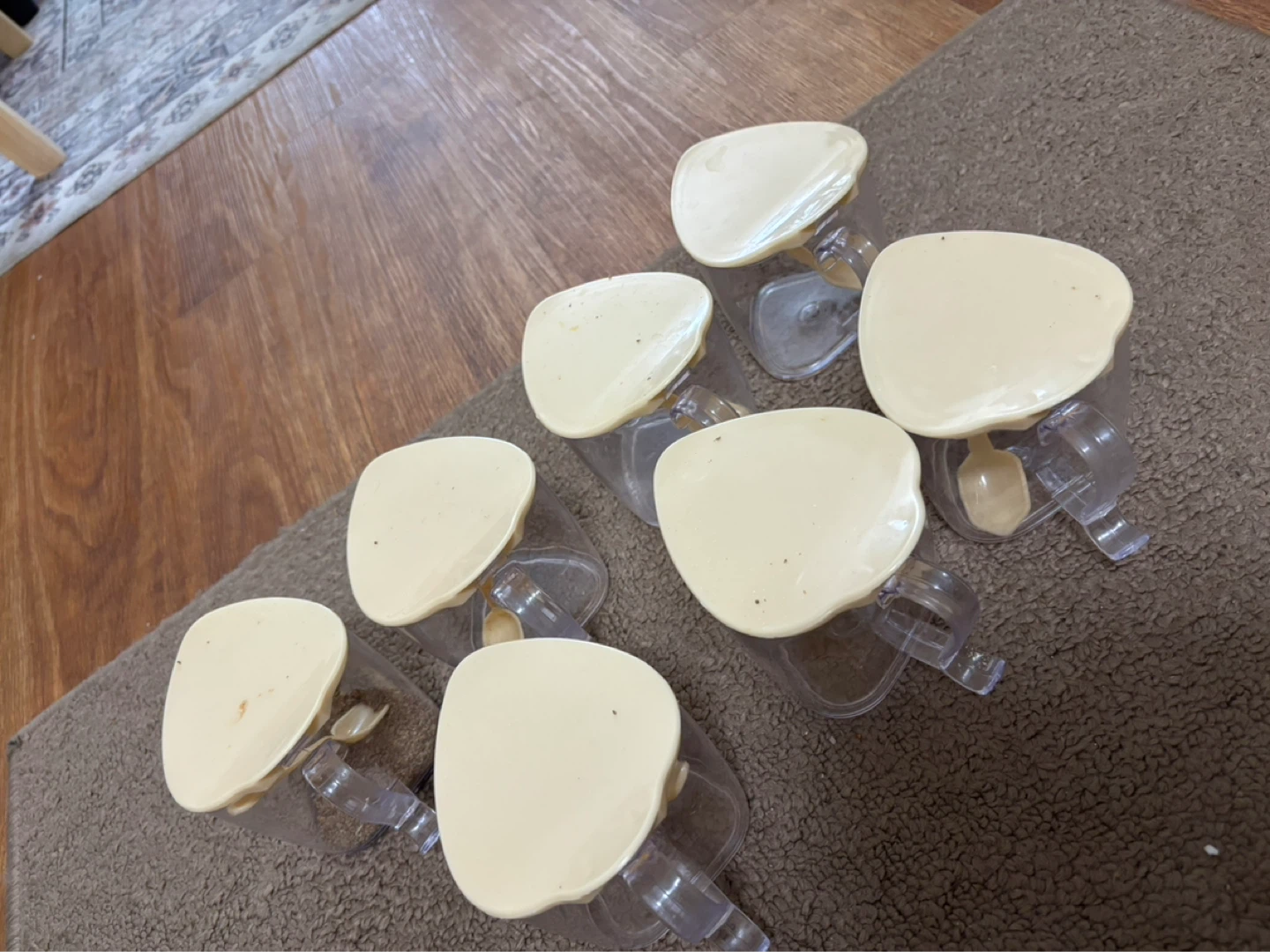 Set of 7 Clear Spice Jars with Spoons - photo 2