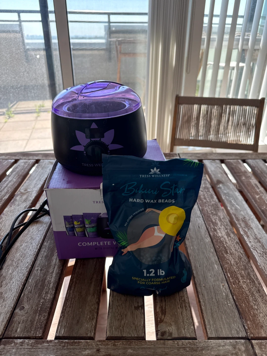 Tress Wellness Complete Waxing Kit with Digital Wax Warmer