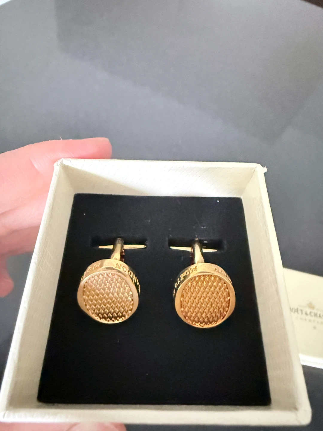 Moët & Chandon Cufflinks - Gold Tone - photo 2
