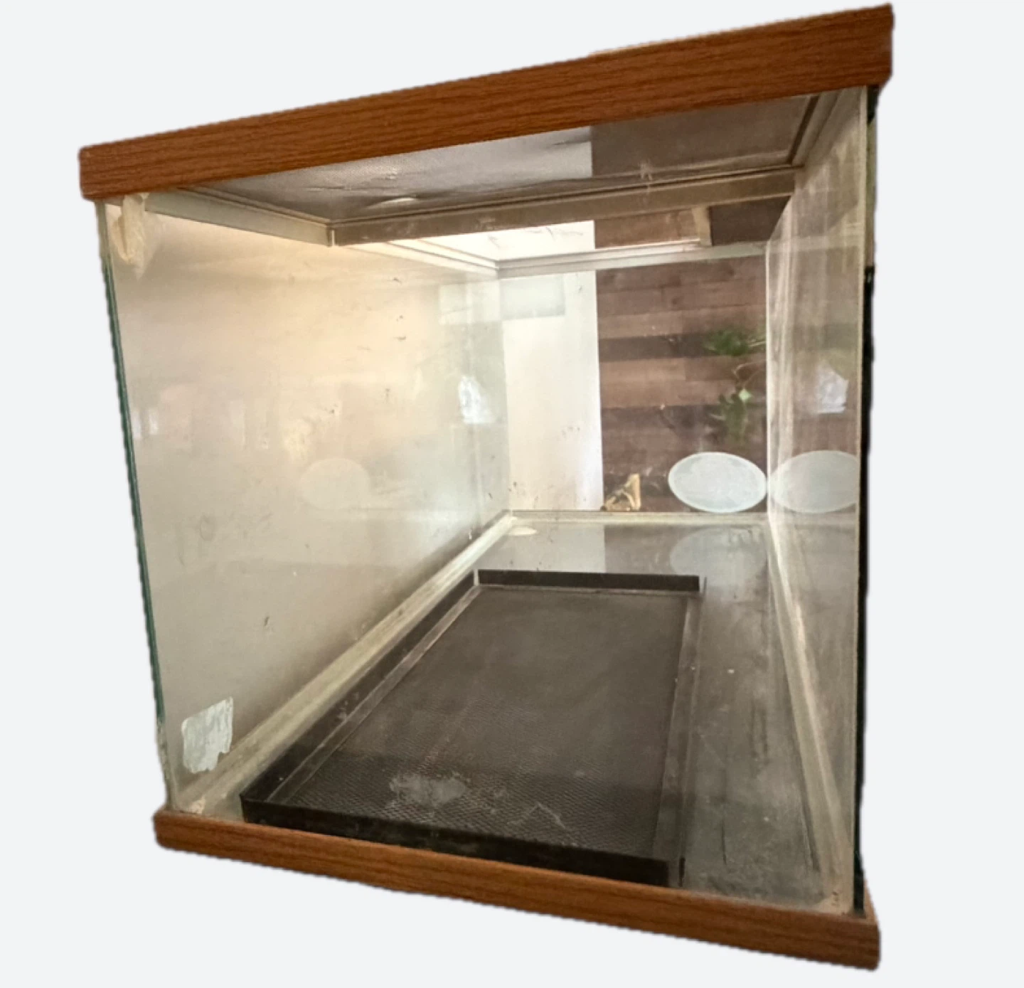 Terrarium Glass Tank with Wooden Frame - photo 3
